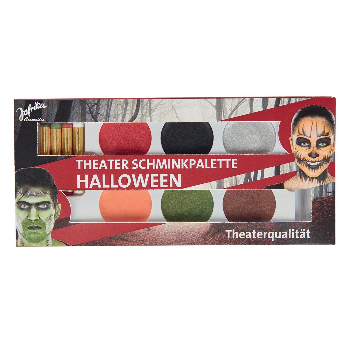 jofrika Schmink-Set Theater Schminkpalette Halloween