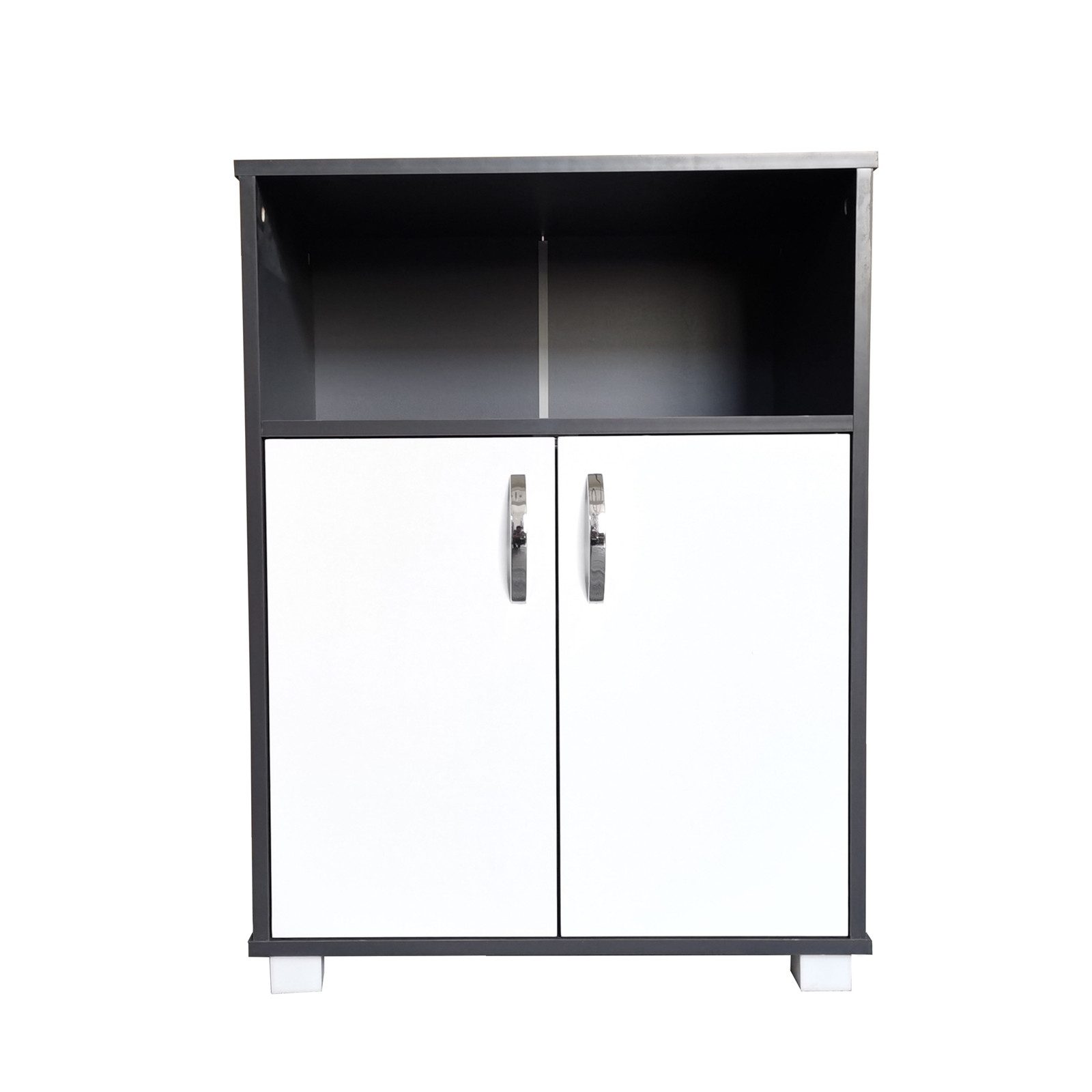 HTI-Living Hochschrank Küchenschrank Grau/Weiß Blanca (Stück, günstig online kaufen