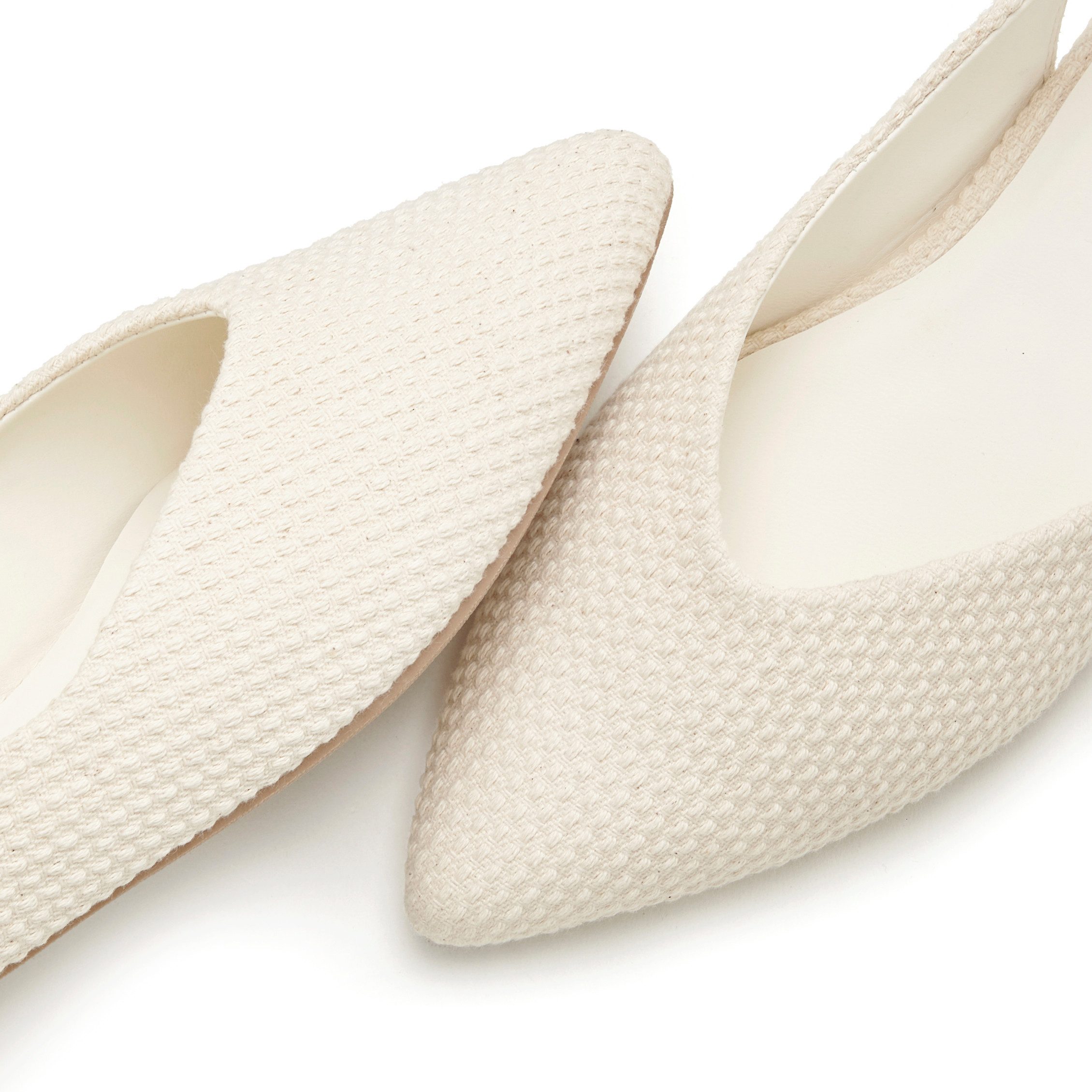 LASCANA Sling-Ballerina, Sandale, Ballerina mit elastischem Riemchen aus Textil VEGAN