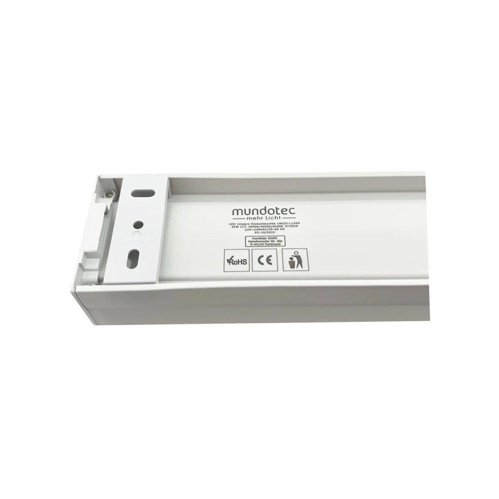 Mundotec LED Deckenleuchte LED Lineare Deckenleuchte 35W IP20 CCT 3000K/4000K/6500K 120cm – Bild 3 von 5