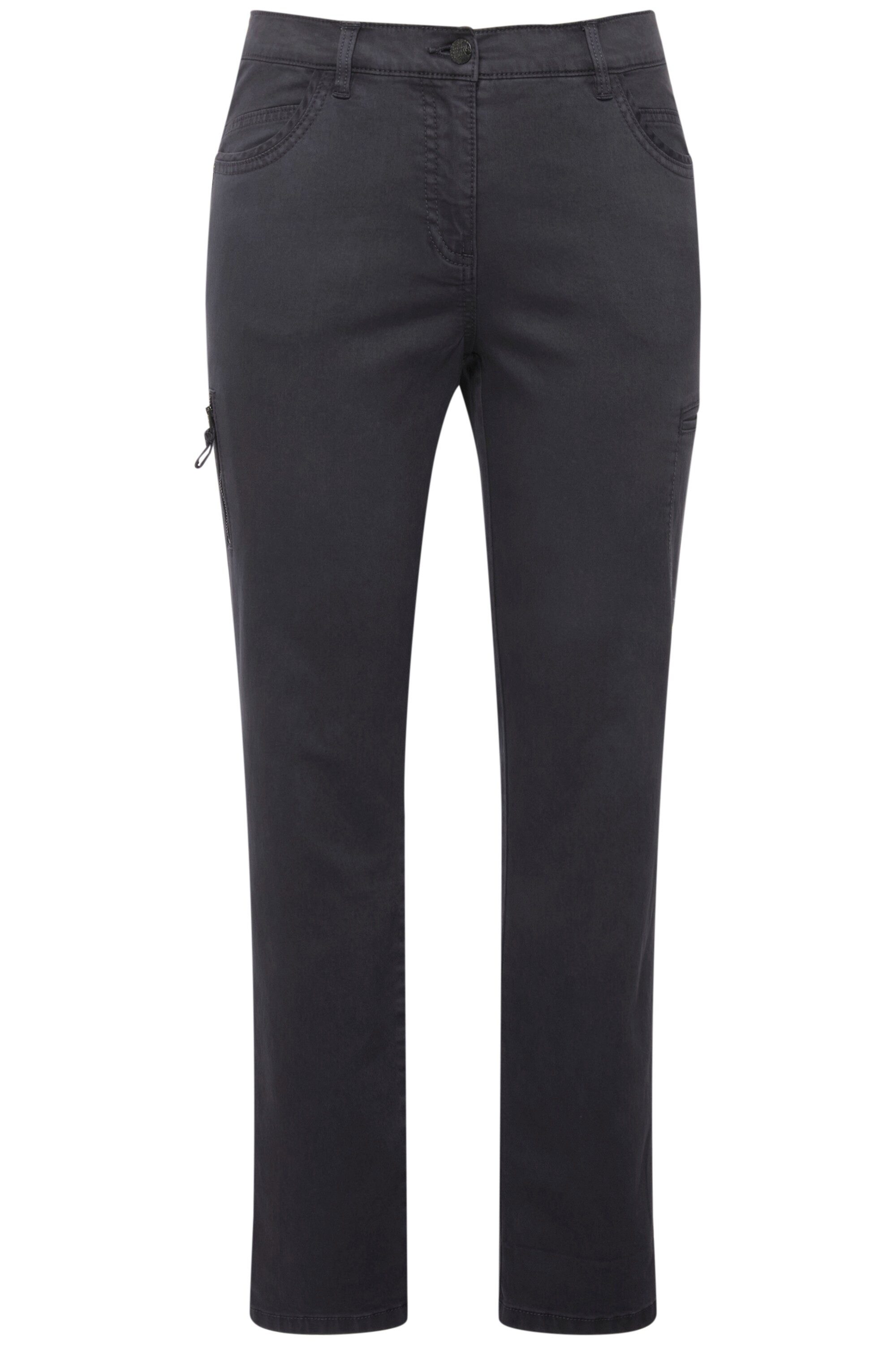 Ulla Popken Cargoshorts Cargohose Sammy Zierband gerades Bein günstig online kaufen