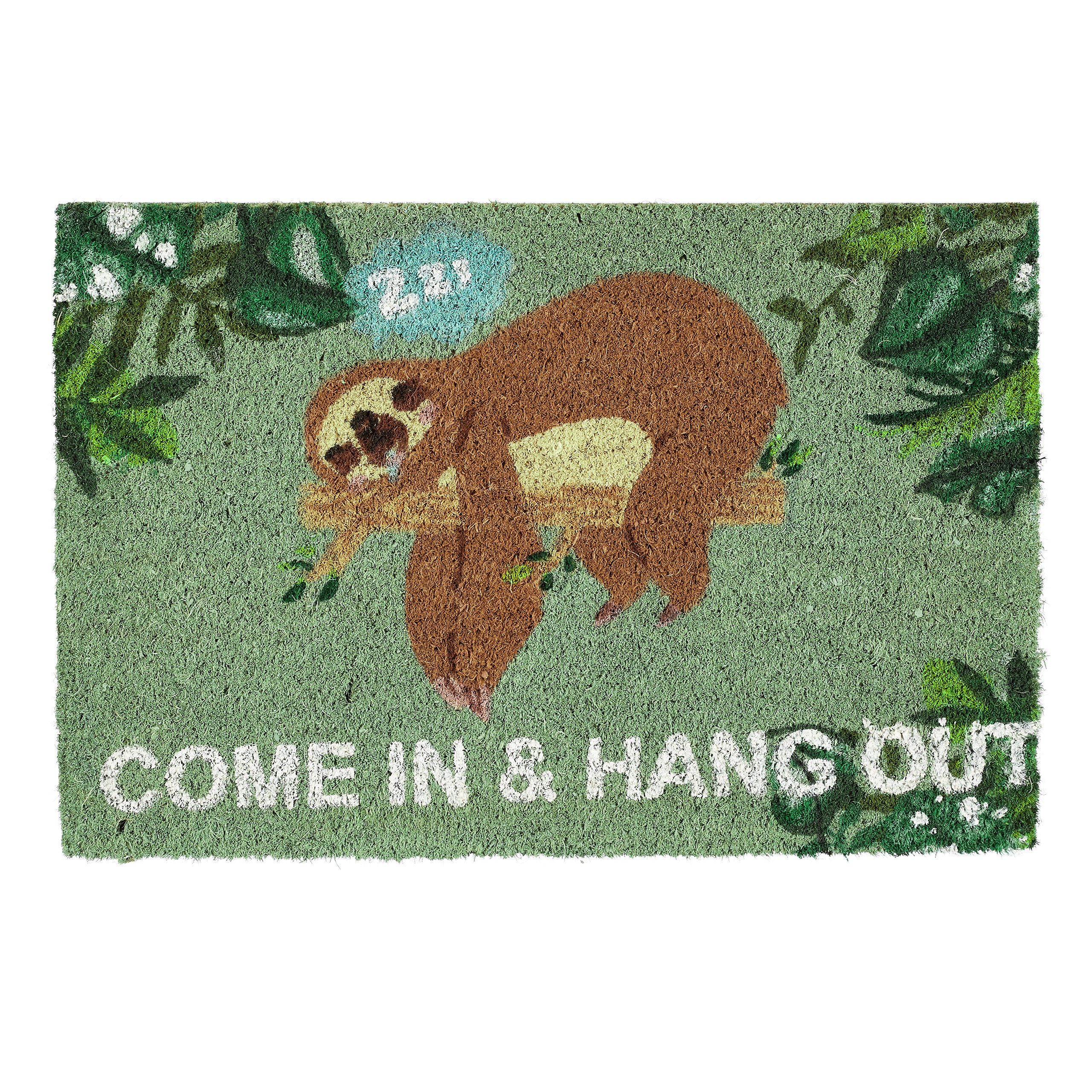 relaxdays Fußmatte Kokos "Come in & Hang Out", Höhe: 15 mm günstig online kaufen