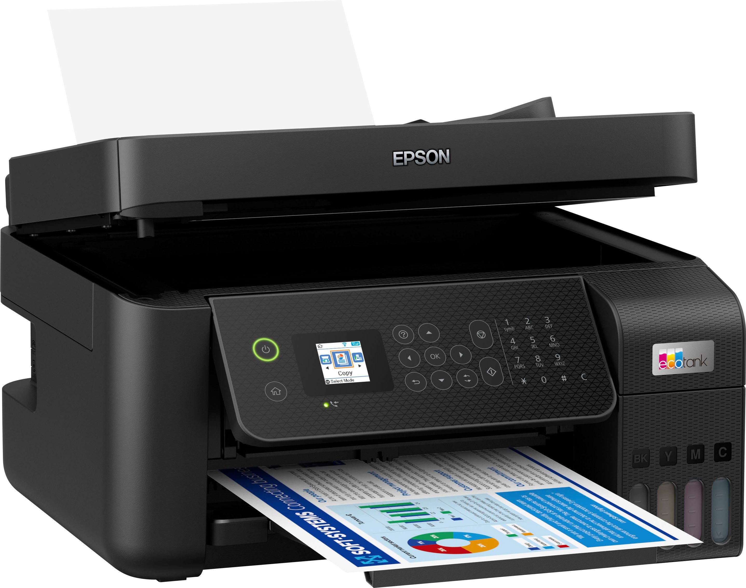 Epson EcoTank Direct) Multifunktionsdrucker, (Ethernet), (Wi-Fi), Wi-Fi (LAN WLAN ET-4800