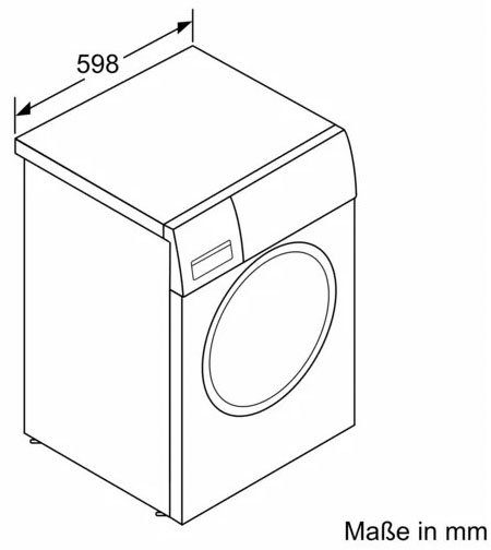 BOSCH Waschmaschine Serie 8 1400 WAV28K43, 9 U/min kg