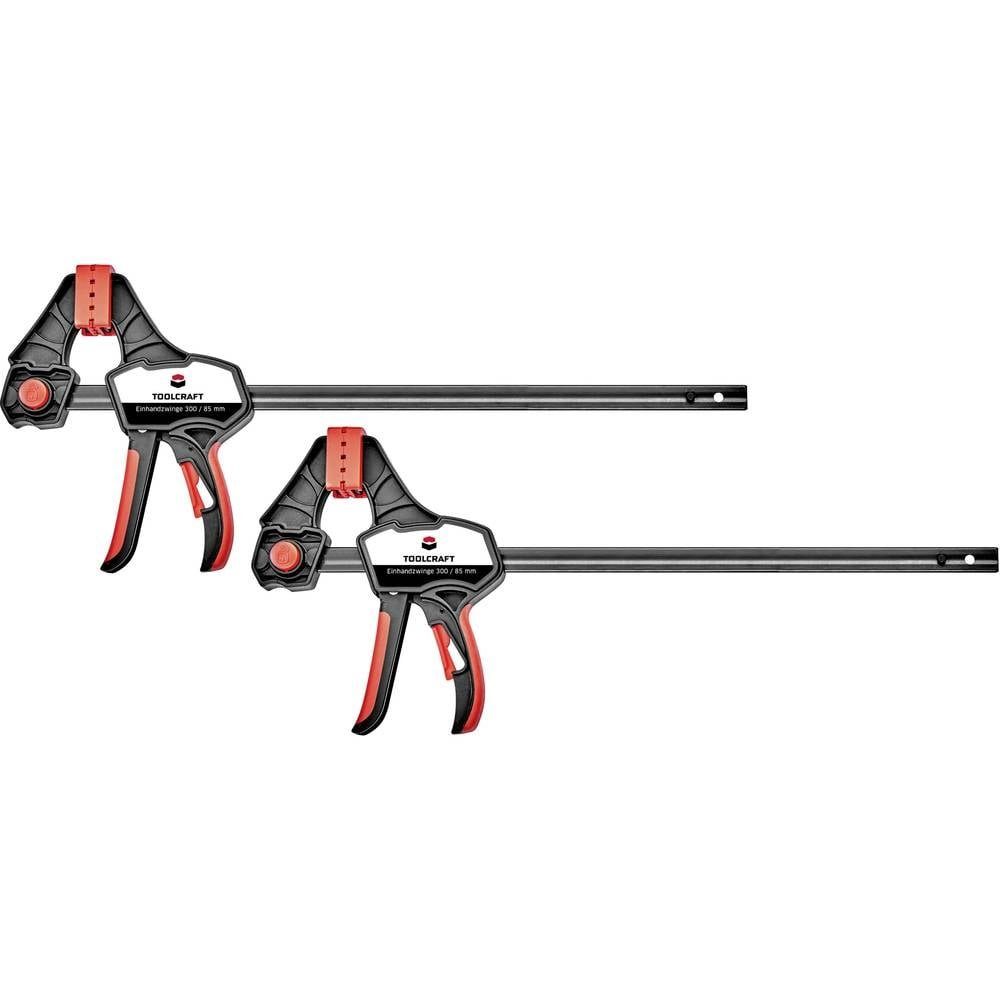 TOOLCRAFT Schraubzwinge Einhandzwinge 300 x 85 mm 2er Set