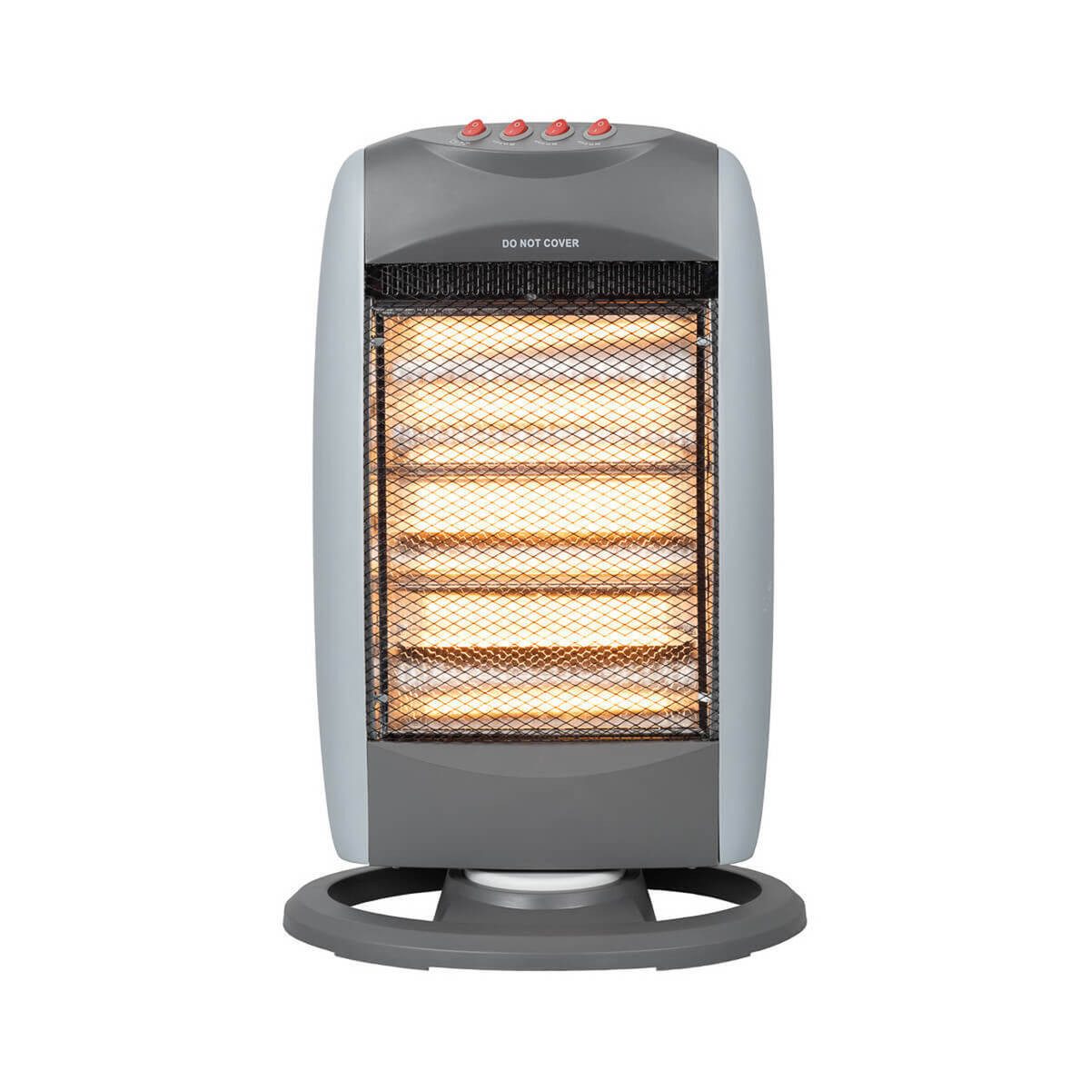 EUROM Heizstrahler Safe-t-Shine 1200 Compact, 1200 W, 3 Leistungsstufen, Schwenkfunktion, Kippschutz