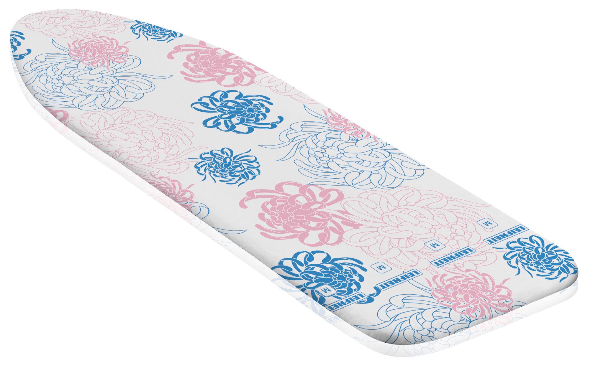 Leifheit Ersatz-Bügelbrettbezug Bügeltischbezug Cotton Classic M, Für Dampfbügeleisen geeignet, 125x40cm, 3mm Schaumstoffpolsterung