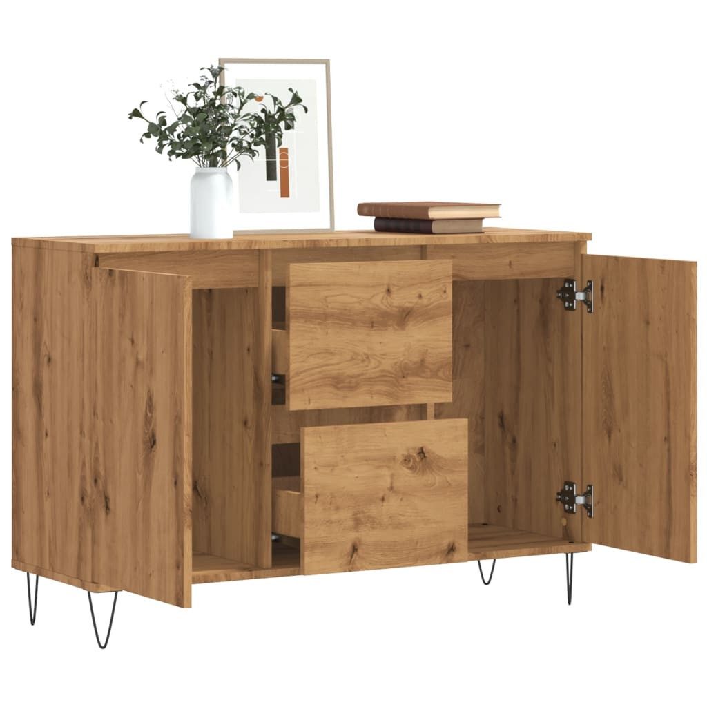 vidaXL Sideboard Sideboard Artisan-Eiche 104x35x70 cm Holzwerkstoff (1 St) günstig online kaufen