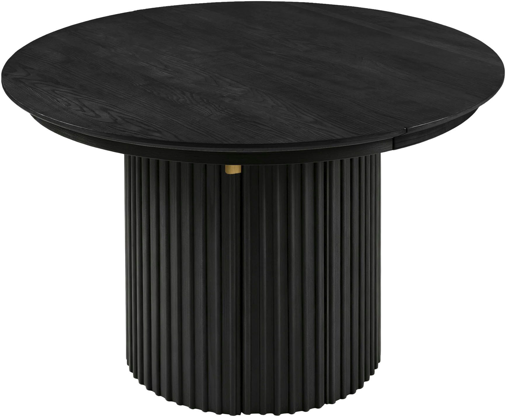 OTTO home Esstisch Clozie, Design-Esstisch in Schwarz mit cleverem Stauraum & Ausziehfunktion