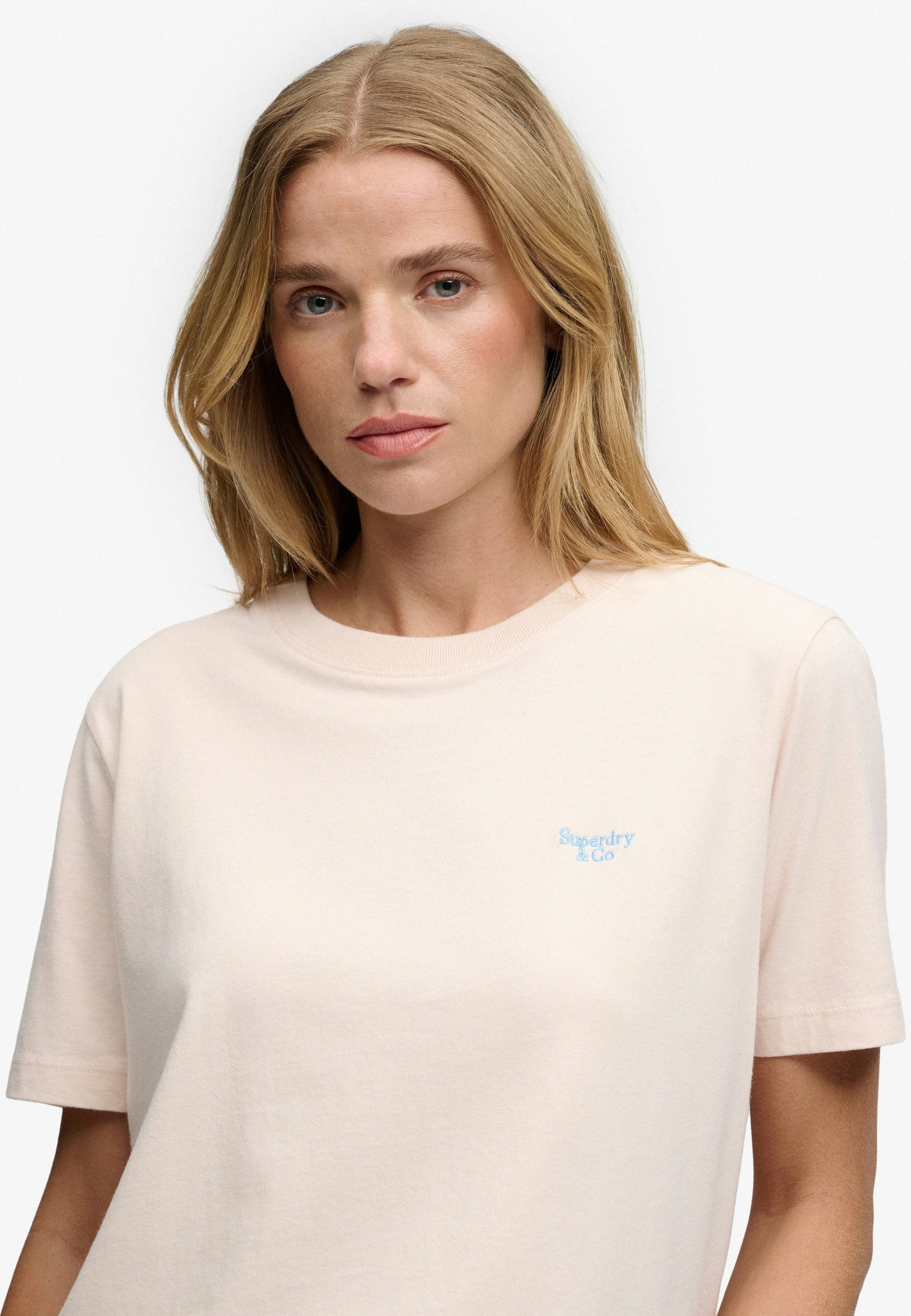 Superdry T-Shirt SIGNATURE EMB TEE Baumwolle, relaxed fit – Bild 4 von 5
