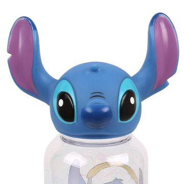 Sarcia.eu Trinkflasche Stitch Disney Transparente Plastikflasche 560ml