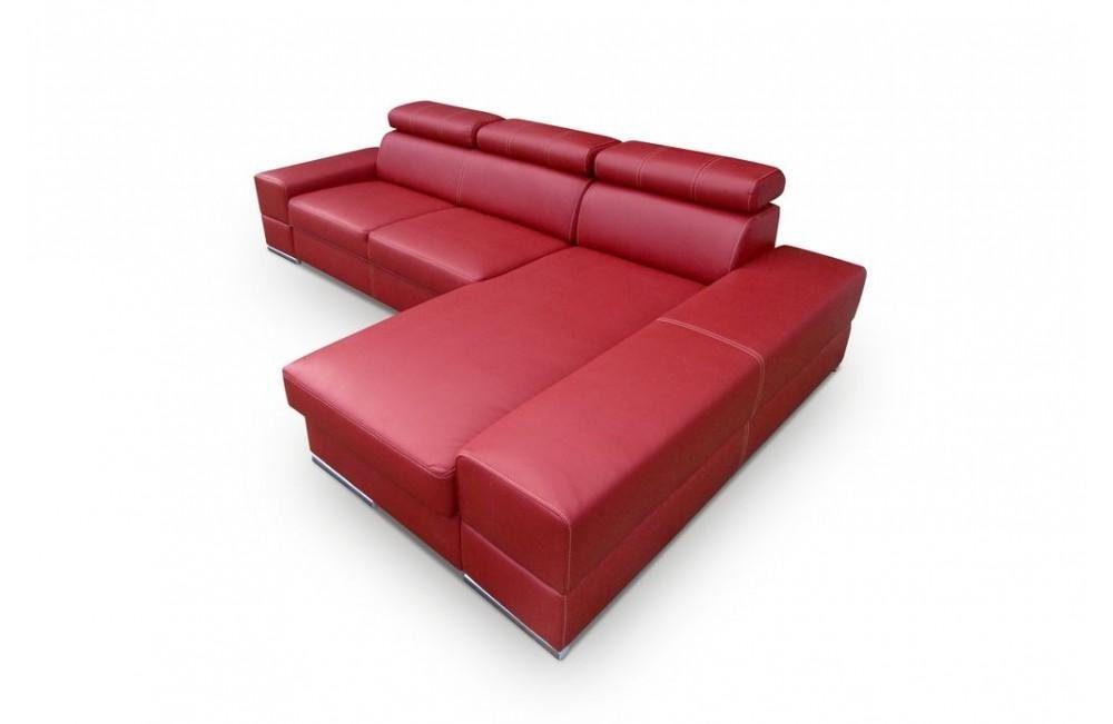 JVmoebel Ecksofa Designer Beiges Made Wohnzimmer Couch in L-Form Ecksofa Europe Neu, Möbel Rot Luxus