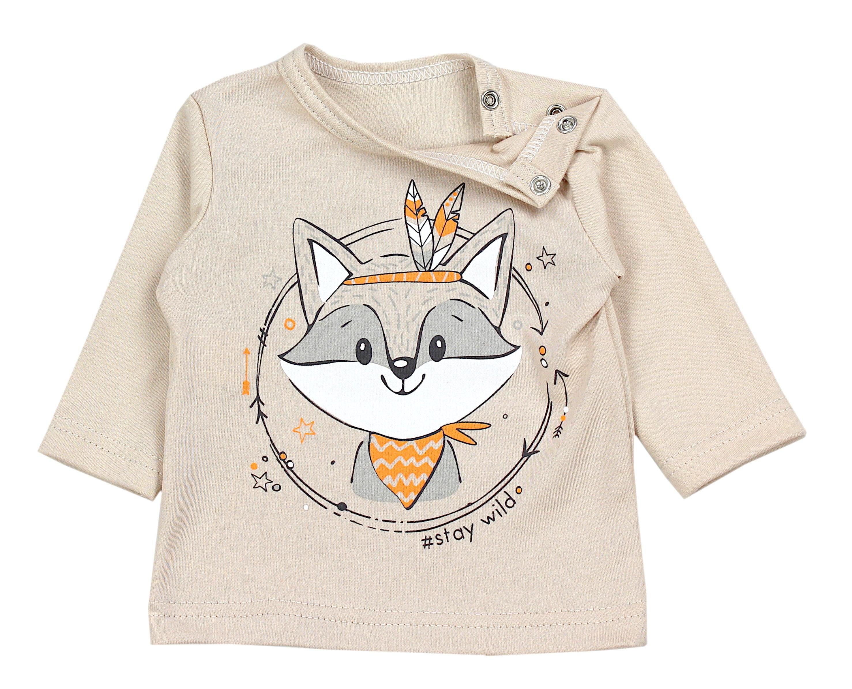 TupTam Rundhalsshirt TupTam Unisex Baby Langarmshirt mit Spruch Aufdruck 3er Set