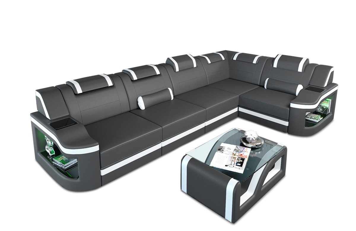 Sofa Dreams Ecksofa Ledersofa Padua L Form Ledercouch Leder Sofa, Couch, mi günstig online kaufen