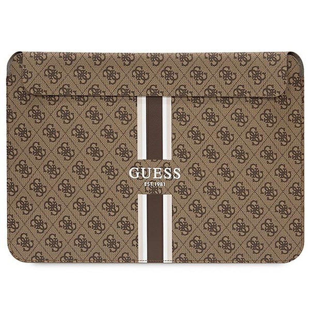 Guess Laptoptasche Notebookhülle Schutzhülle Laptophülle (Spar-Set, 1-tlg., 14 Zoll elegant), Magnetverschluss, Kunstleder, 4G-Logo