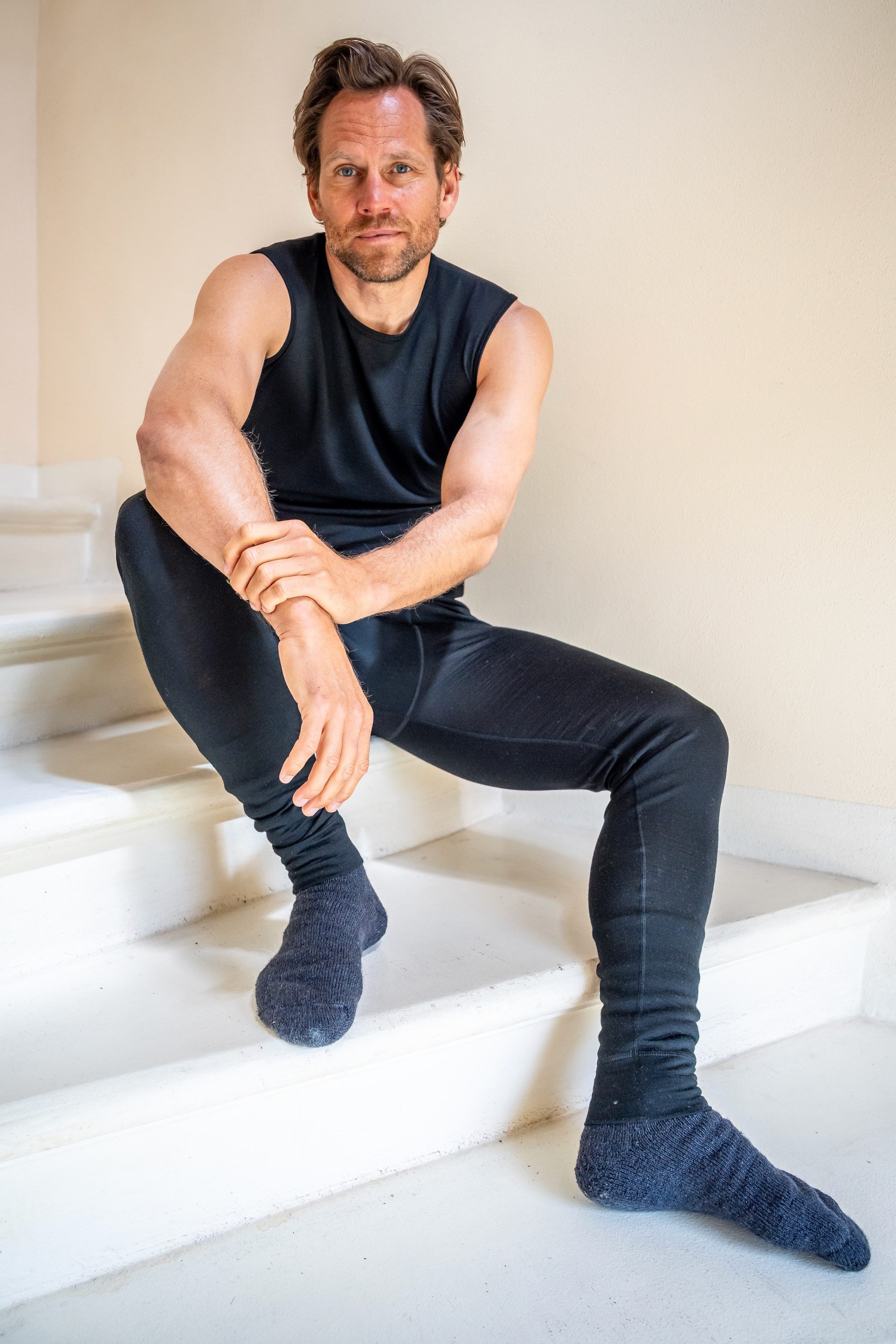 Kaipara - Merino Sportswear Funktionsunterhemd Merino ärmelloses Unterhemd Herren Slimfit 150 leicht (1-St) aus reiner Merinowolle Made in Germany
