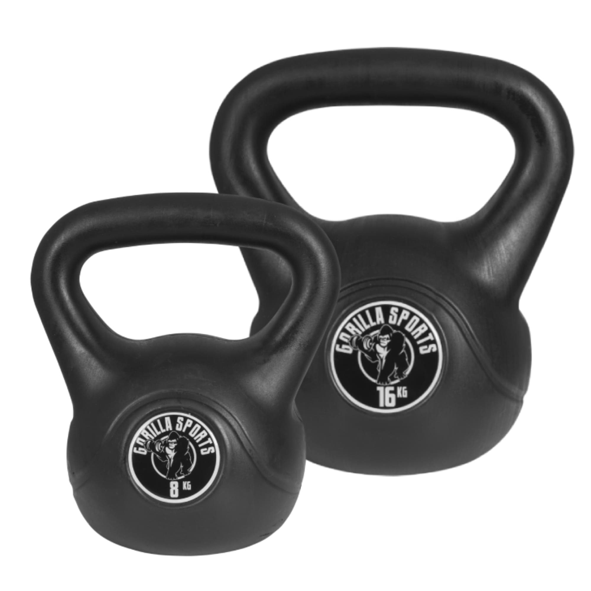 Kettlebell Einzeln/Set, mit/ohne Ablage, Kunststoff Kugelhantel, Schwunghantel