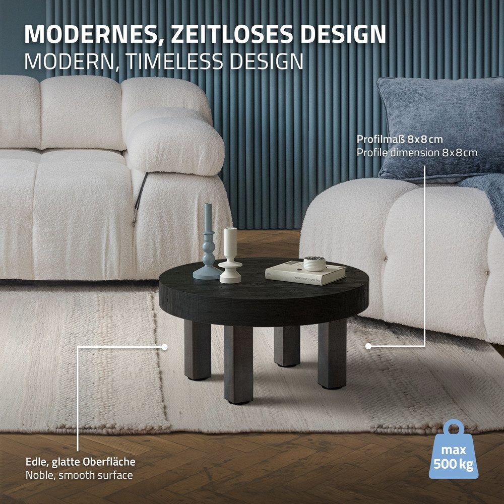 ML-DESIGN Tischbein Tischkufen I-Design Möbelfüße Tischgestell aus pulverbeschichtet Stahl, 4er Set Bankkufen 30 cm Industrial Möbelbeine für Couchtische Bänke – Bild 4 von 5