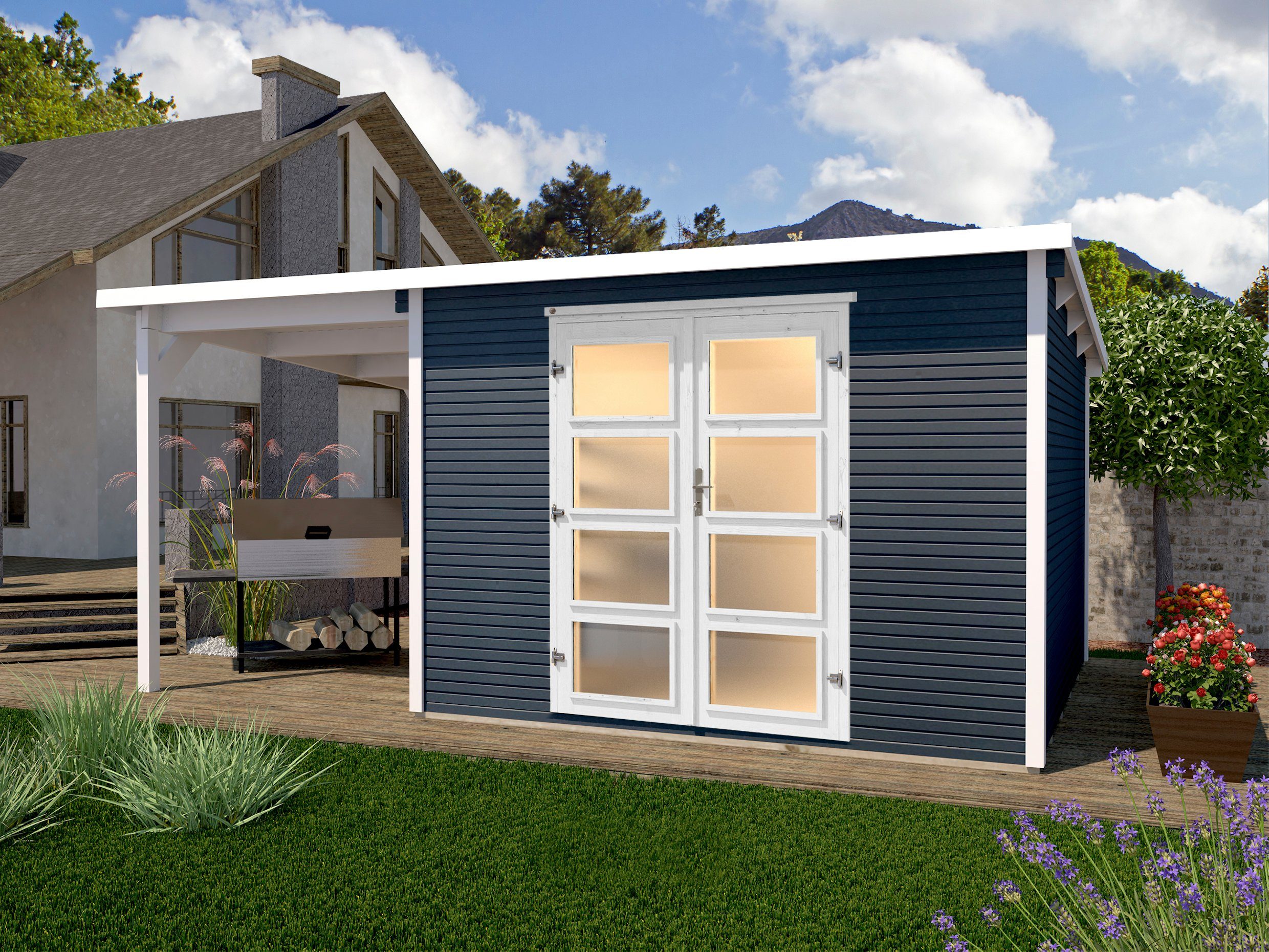 weka Gartenhaus wekaLine 1, BxT: 410x277 günstig online kaufen