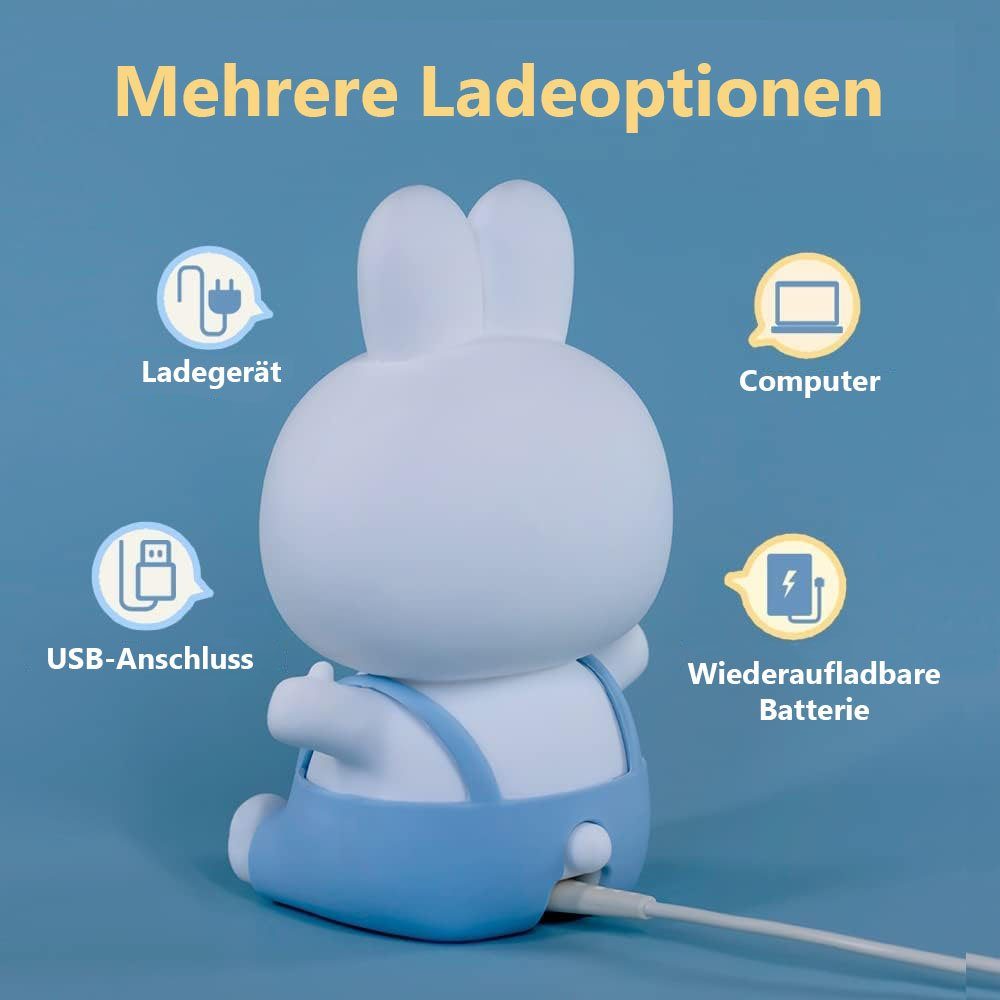 Keks-Design, LED MOUTEN LED Kinder-Nachtlicht, Leselampe (Kawaii) Blau