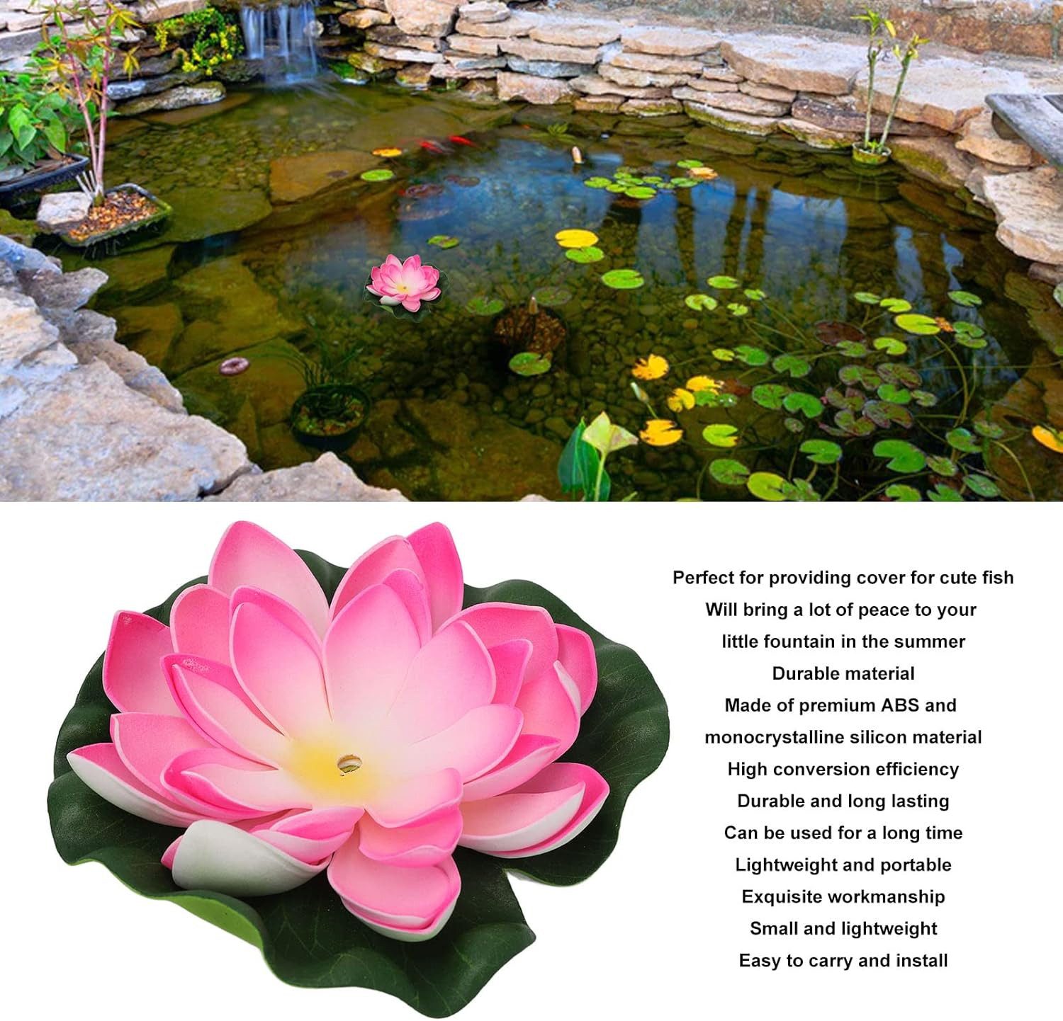RWEUOQ Gartenbrunnen Solarbrunnen, Seerosen-Solarbrunnen, (Für Vogelbäder günstig online kaufen