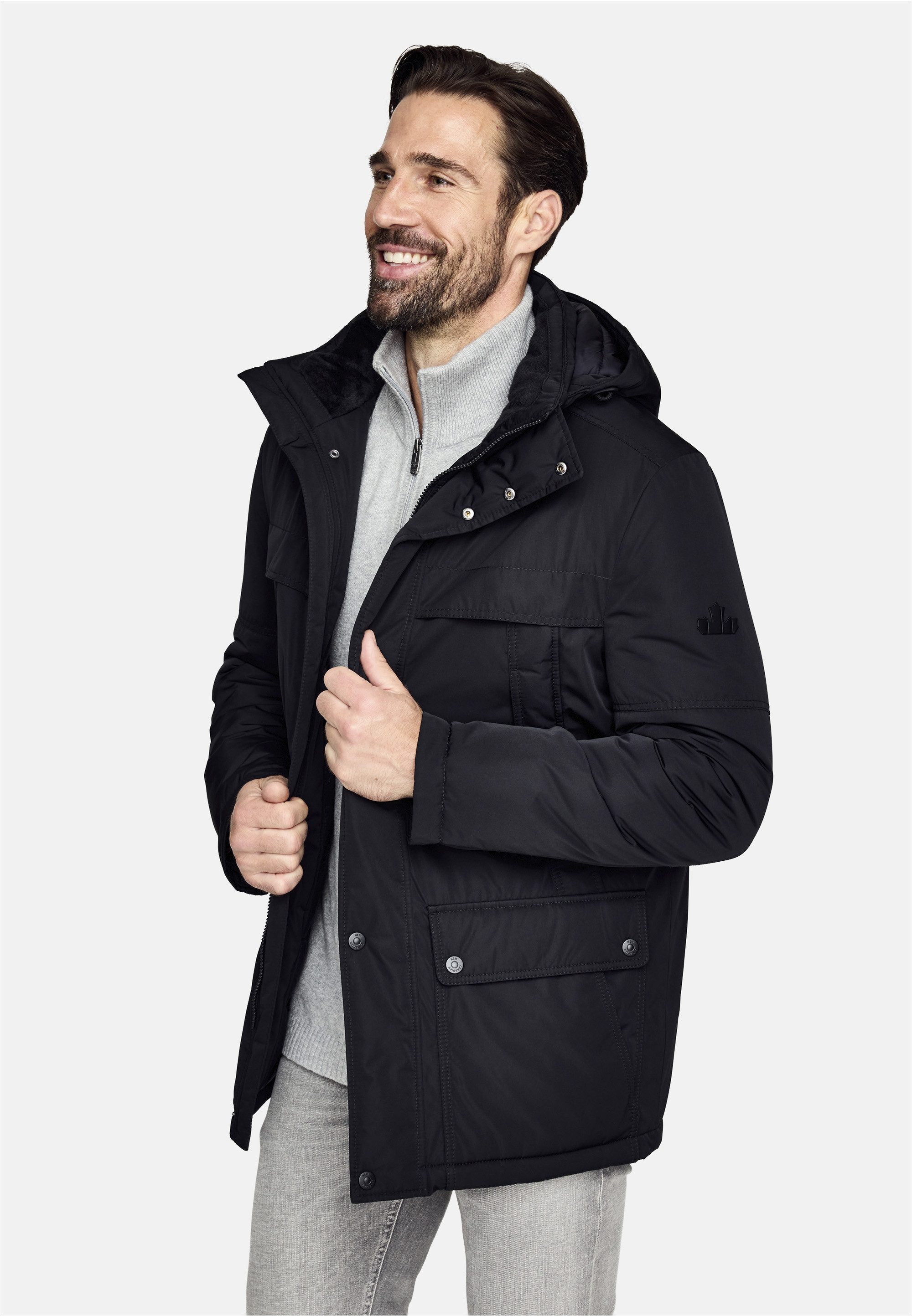 New Canadian Outdoorjacke dry iQ mit Fleece-Einsatz am Innenkragen
