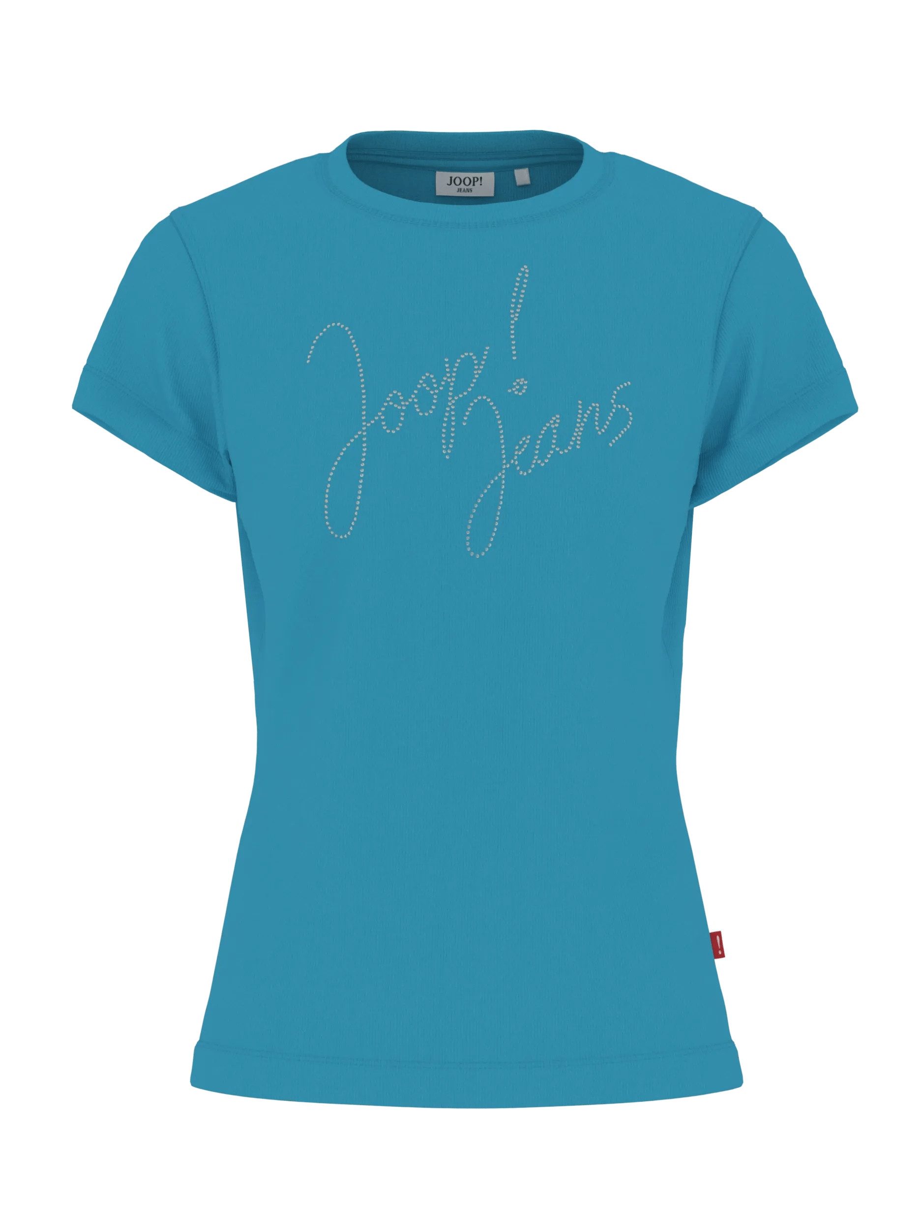 JOOP! T-Shirt Tineta mit appliziertem Logo in Glitzeroptik