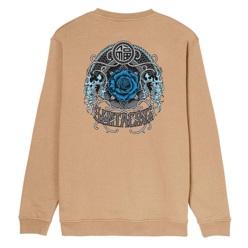 Santa Cruz Sweater Sweatpulli Santa Cruz Dressen Rose One (1-tlg) Großer "Santa Cruz" Logo-Print auf der Rückseite
