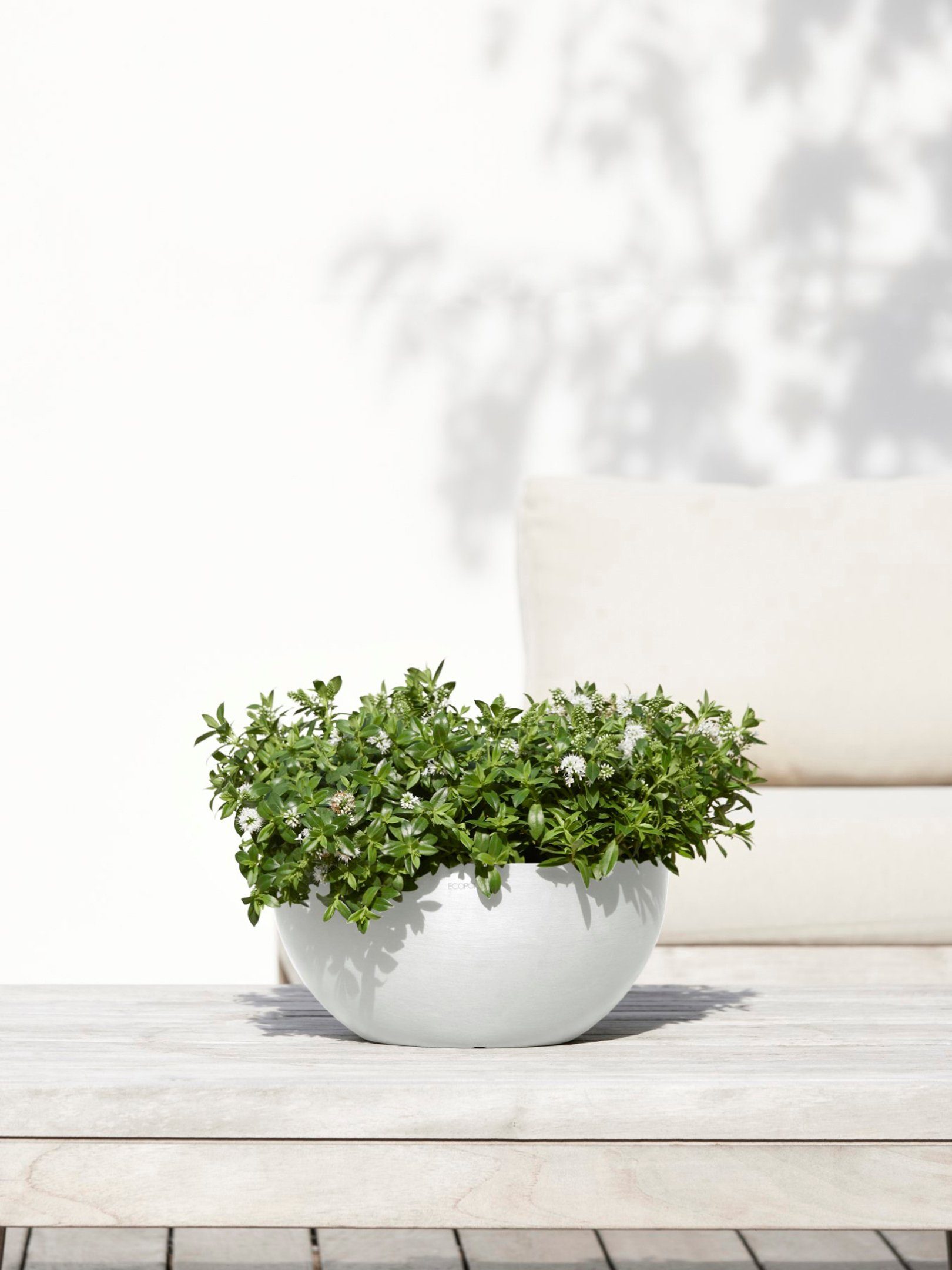 ECOPOTS Blumentopf Brussels 30 Weiß, für günstig online kaufen