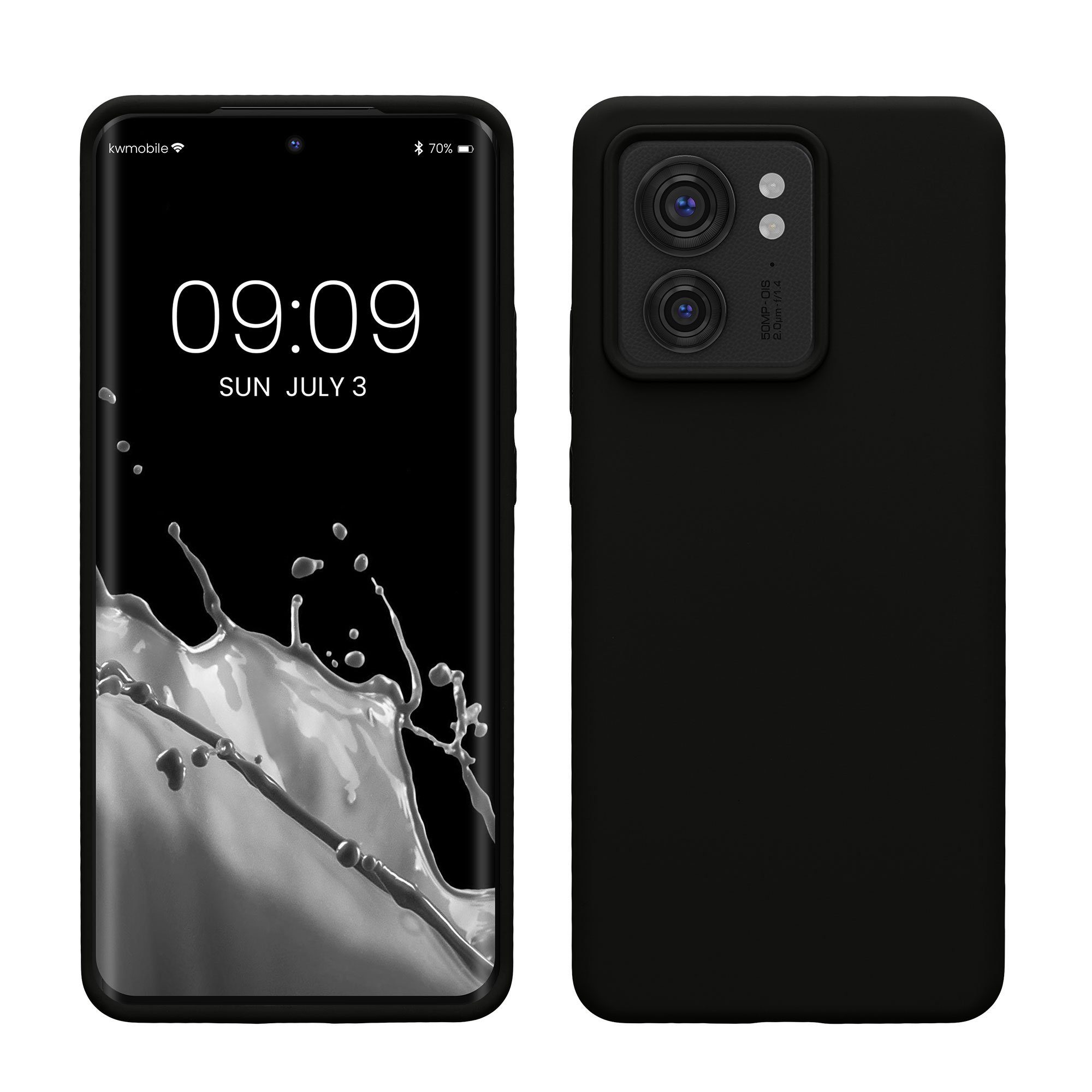 kwmobile Handyhülle Handyhülle für Motorola Edge 40 Hülle, Weiches Handy Silikon Case - Schutzhülle Cover