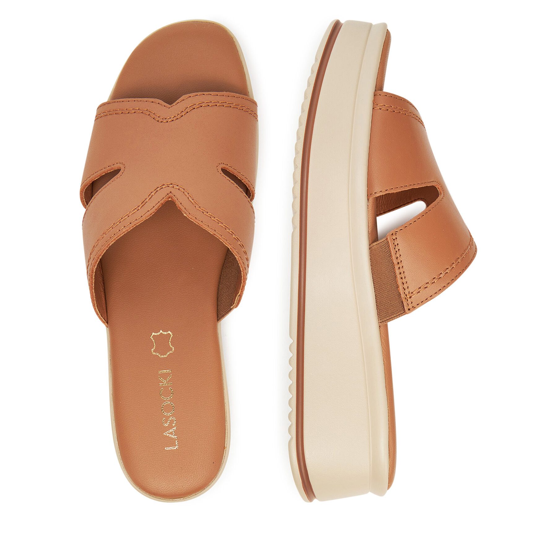 LASOCKI Lasocki Damen Flip-Flops Braun ARC-4883-02 Badepantolette
