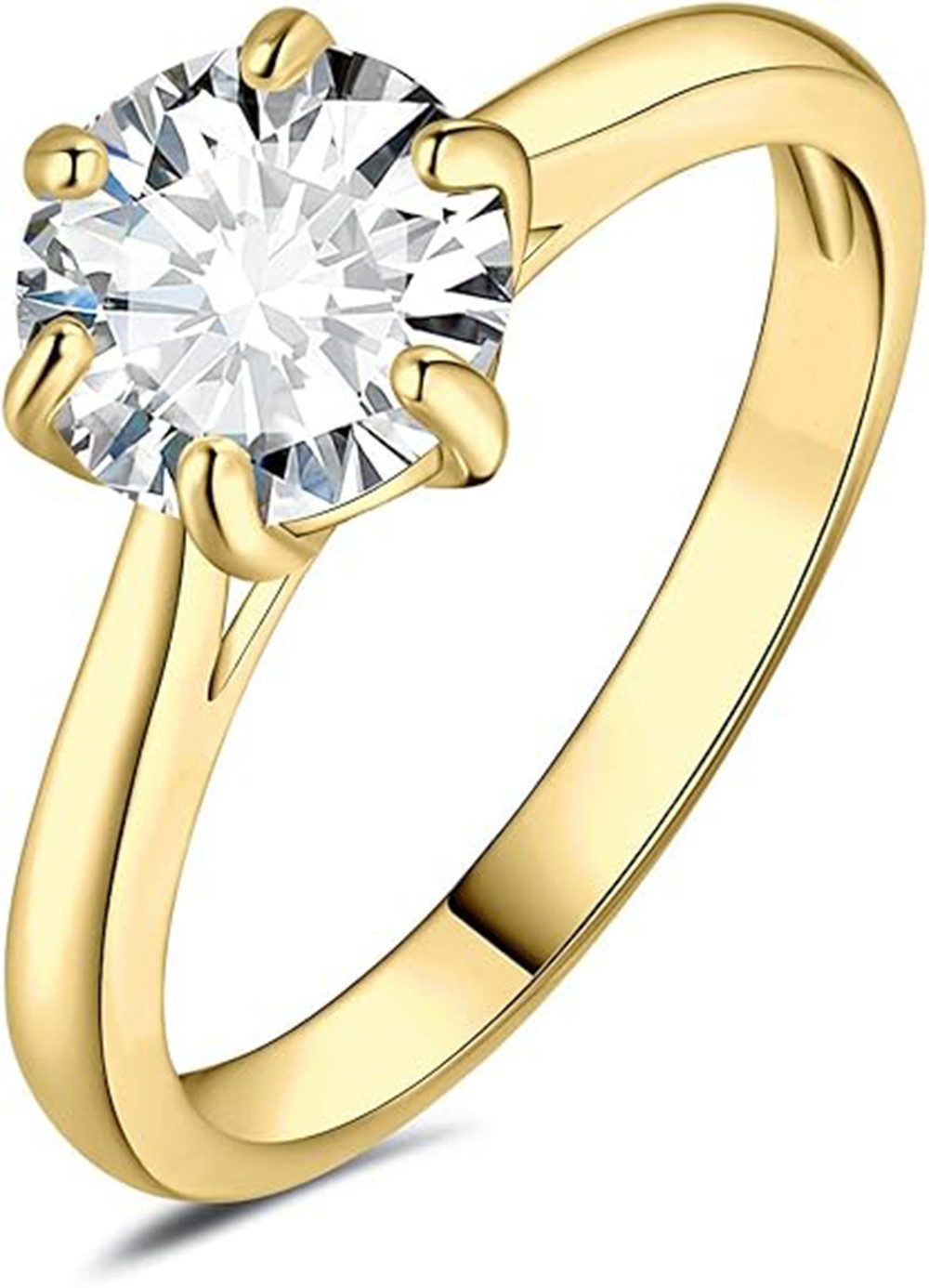 Diamantring 2ct D VS1,lab grown diamant ring,verlobungsring,damen geschenk