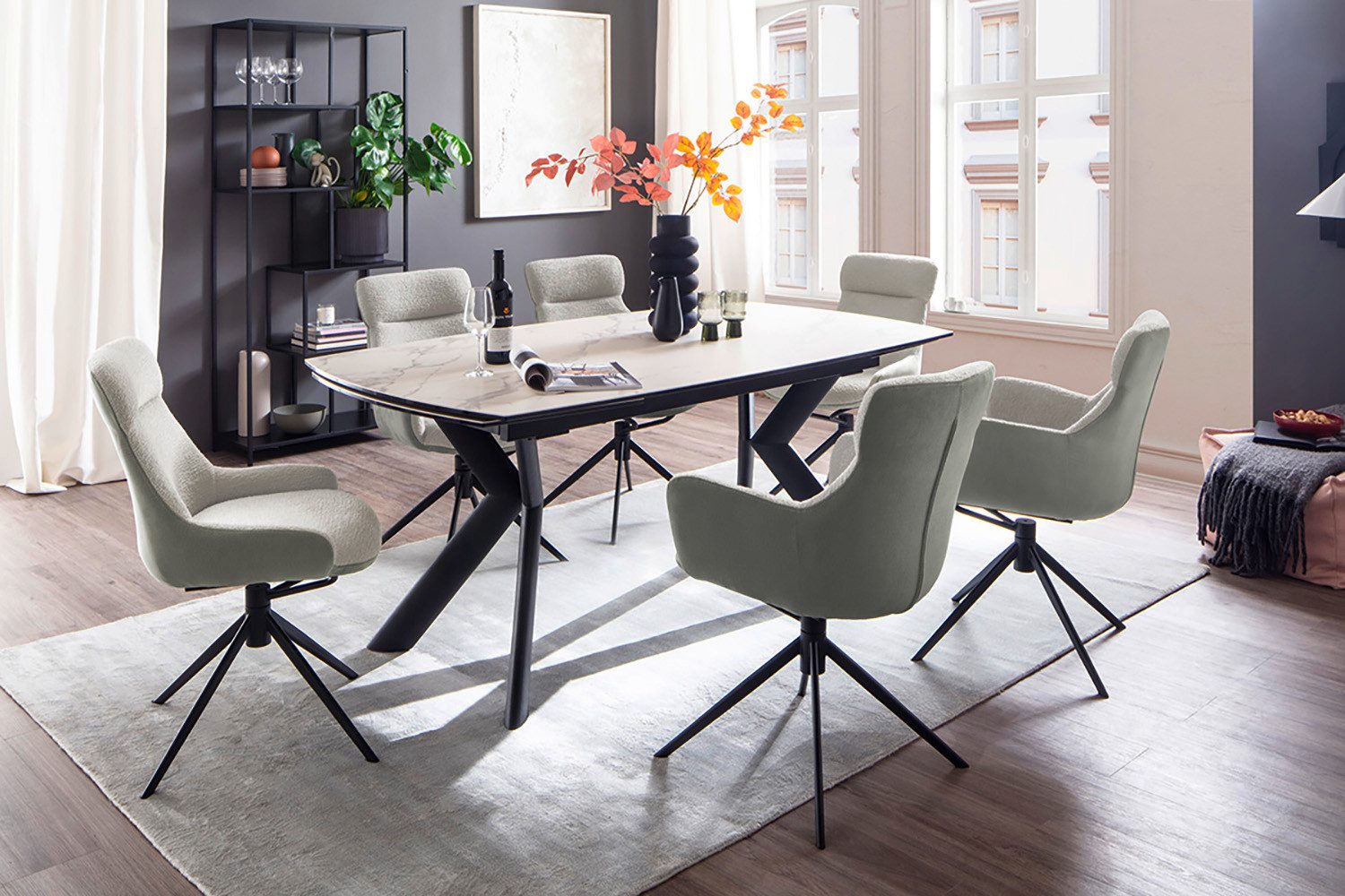 MCA furniture Esszimmerstuhl, (2er-Set), drehbar 360°, günstig online kaufen