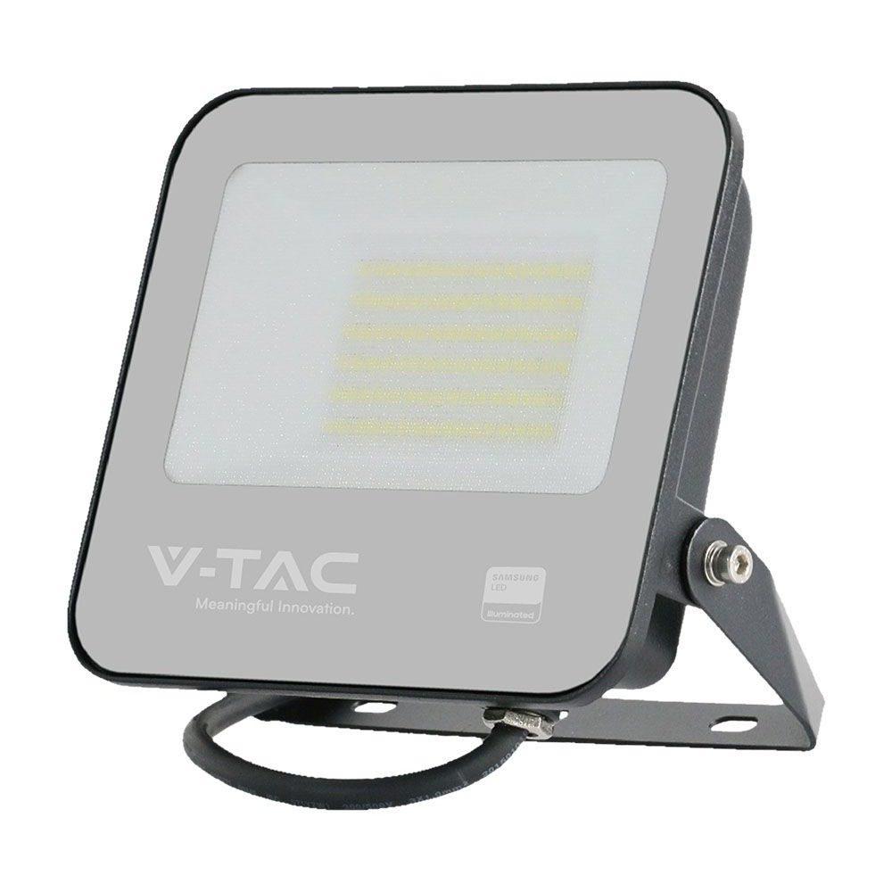V-TAC LED Flutlichtstrahler, LED-Leuchtmittel fest verbaut, Neutralweiß, LED Außenwandstrahler Flutlicht Wandlampe schwarz L 18,35 cm
