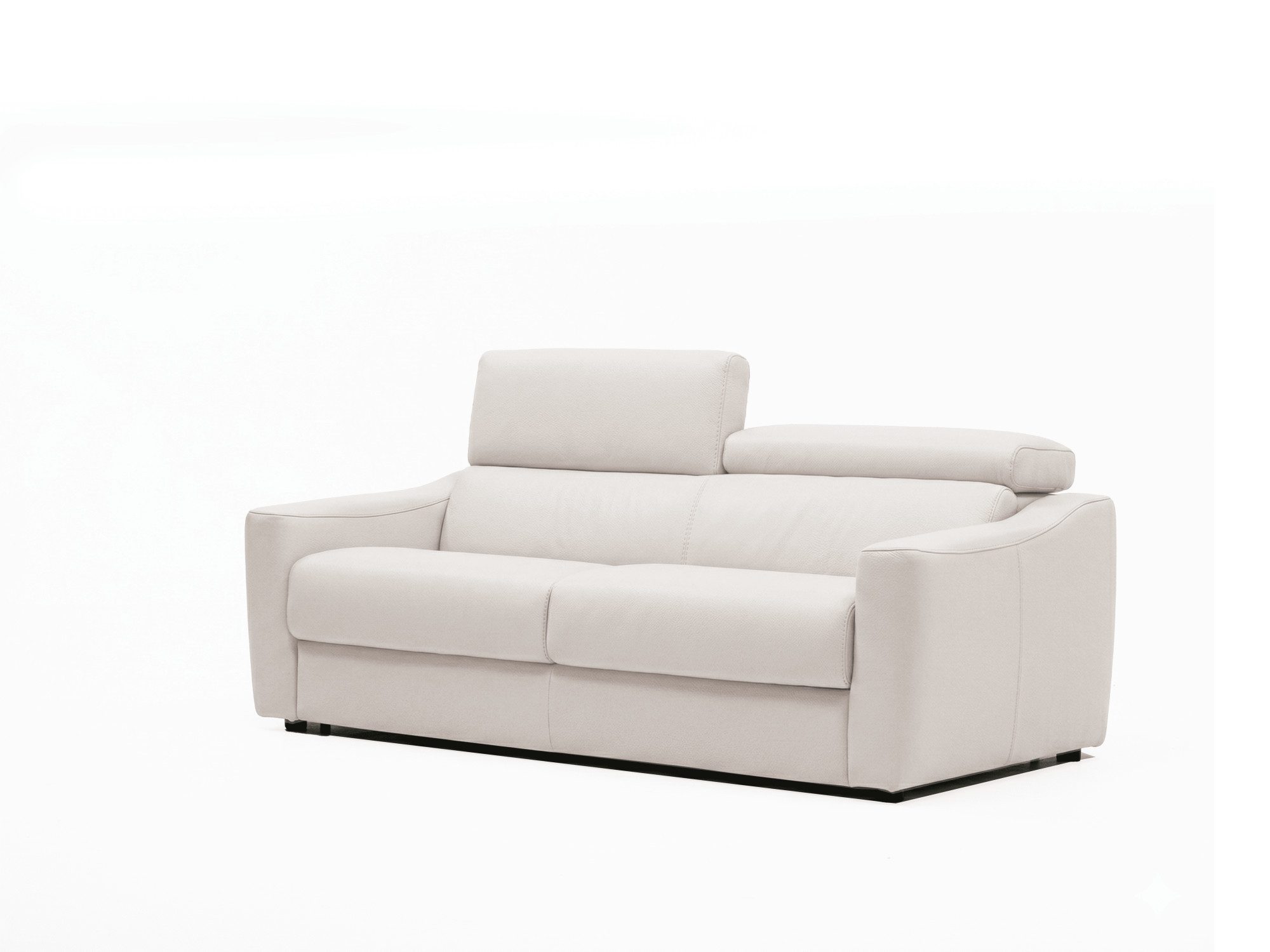 Egoitaliano Schlafsofa STRIKE, Made in Italy-Designsofa mit Dauerschlaffunktion,Breite 195 cm, 1 Teile, Schlafsofa aus Echtleder Bull mit verstellbaren Kopfstützen