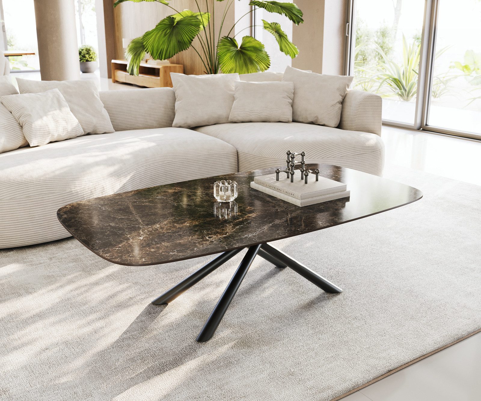 DELIFE Couchtisch Edge, Boot 140x80 cm günstig online kaufen