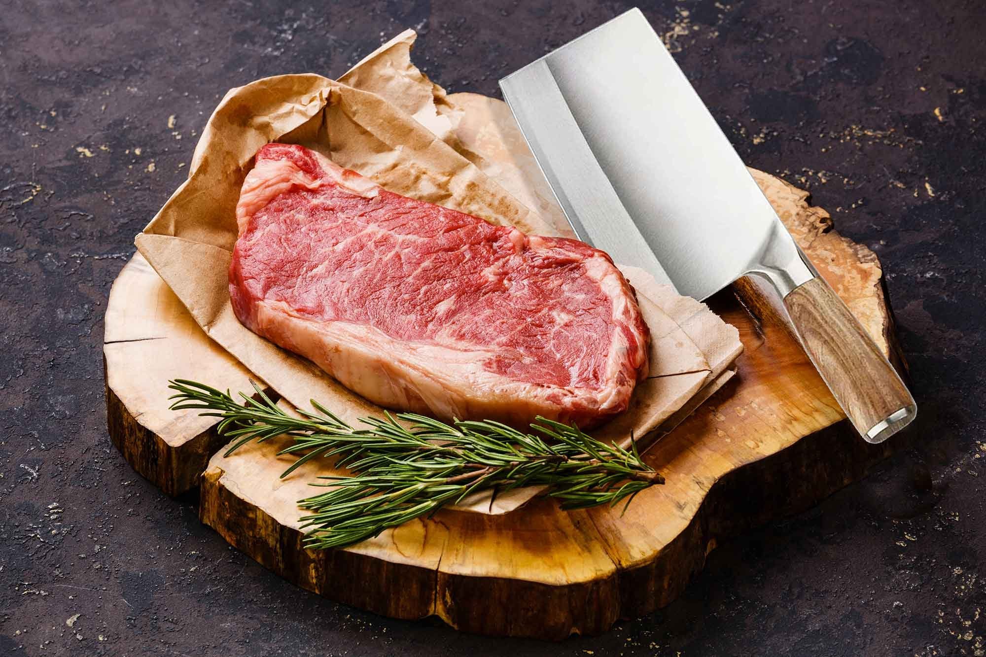 Muxel Hackmesser Metzgermesser und Hackebeil Klingenlänge 18 cm Das scharfe Allzweckmes