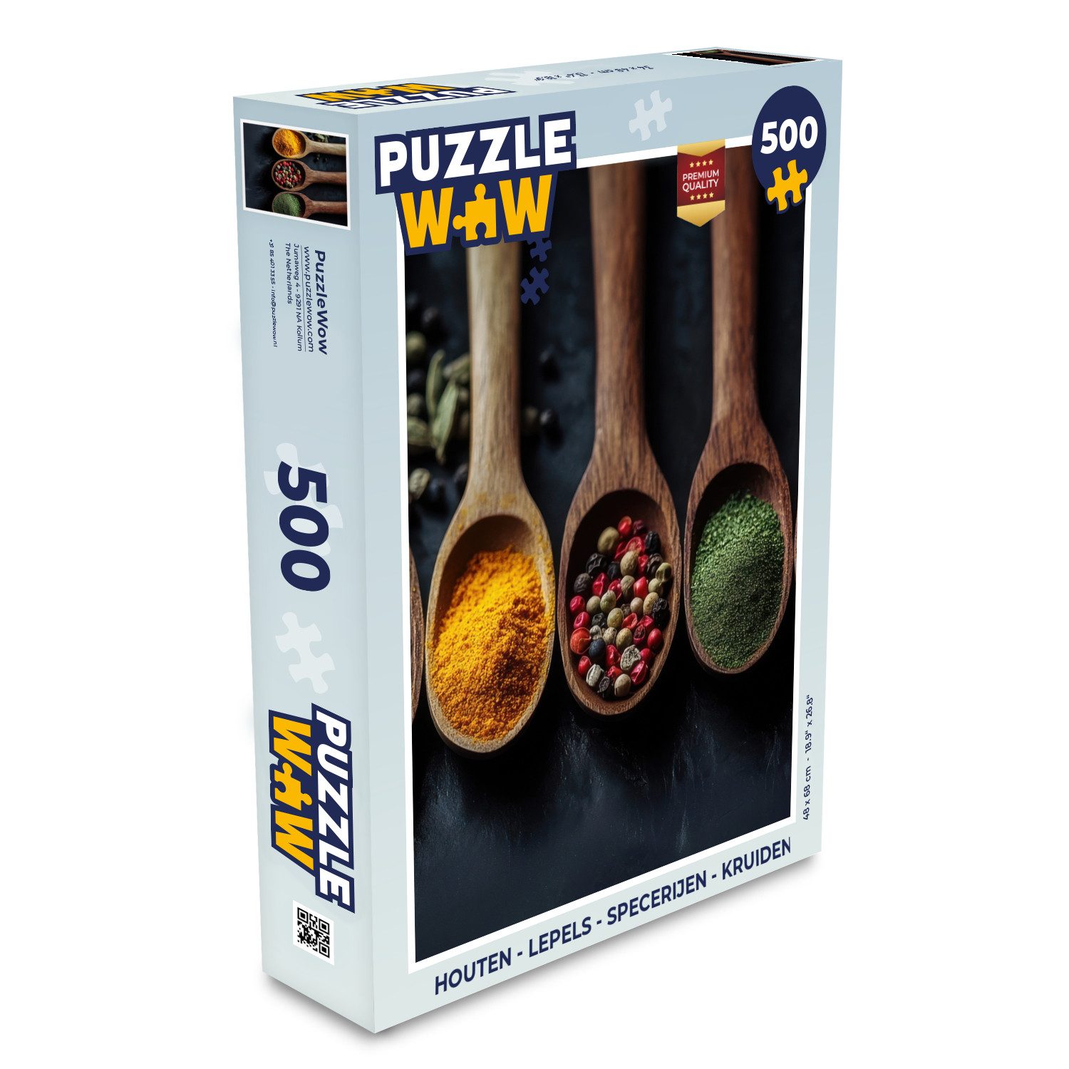 Puzzle Holz - Löffel - Gewürze - Kräuter
