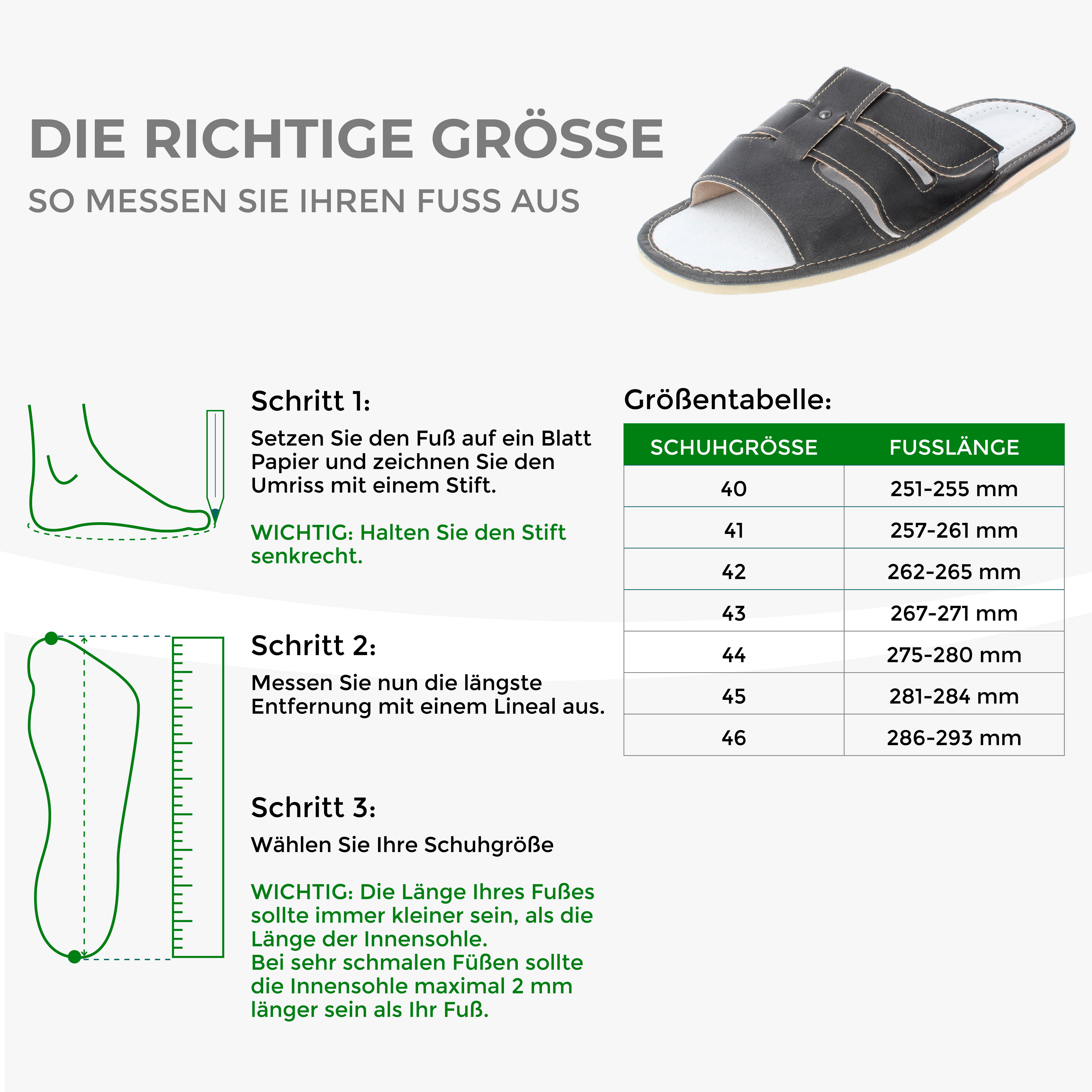 filsko Zeist Herren HausSchuhe mit Klettverschluss schwarz Hausschuh