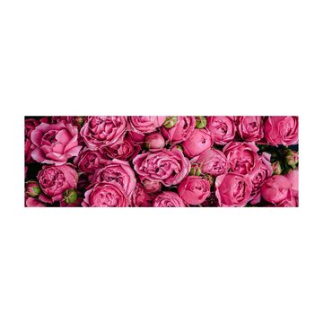 Läufer Teppich Vinyl Flur Küche Blumen funktional lang modern, Bilderdepot24, Läufer - pink glatt