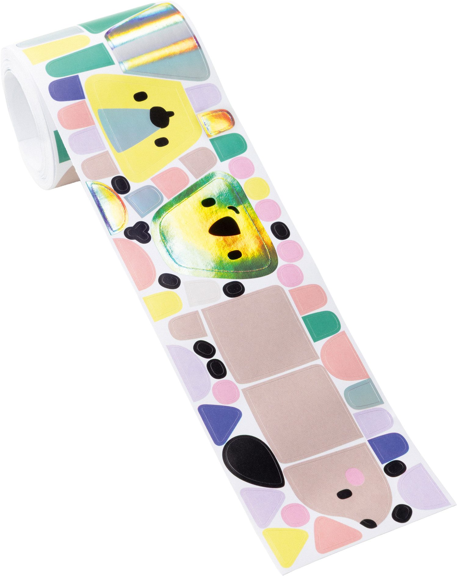 Folia Aufkleber Mix + Match Sticker "Build your animals", 820 Stück