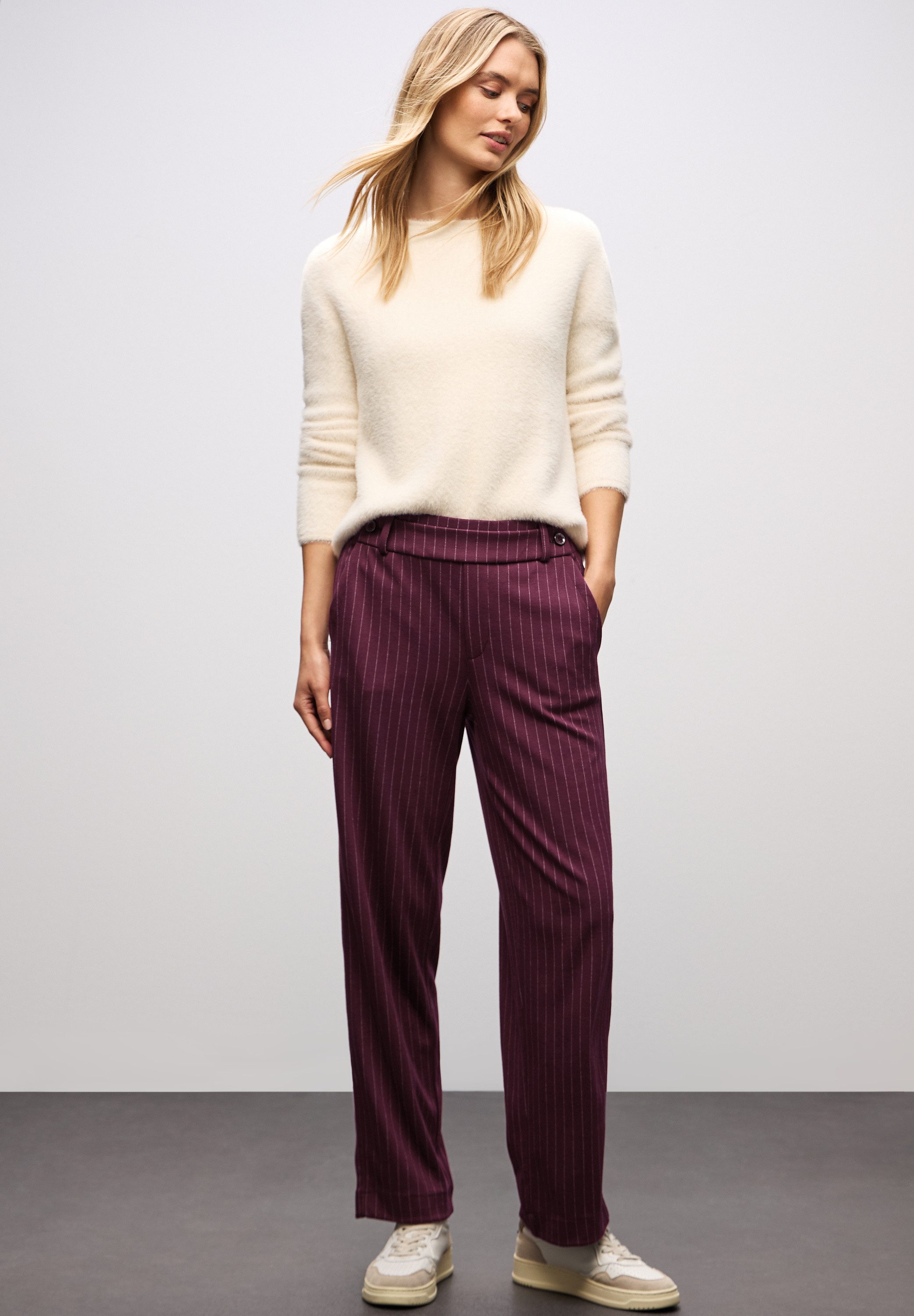 STREET ONE Webhose im Nadelstreifen-Look