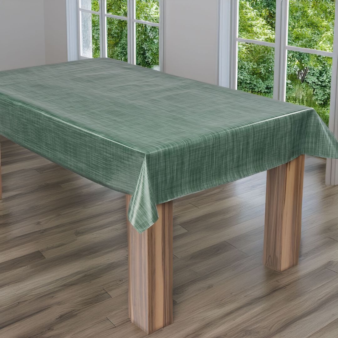 laro Tischdecke Wachstuch-Tischdecke Wachstischdecke Gartentischdecke Leinenoptik – Bild 3 von 5