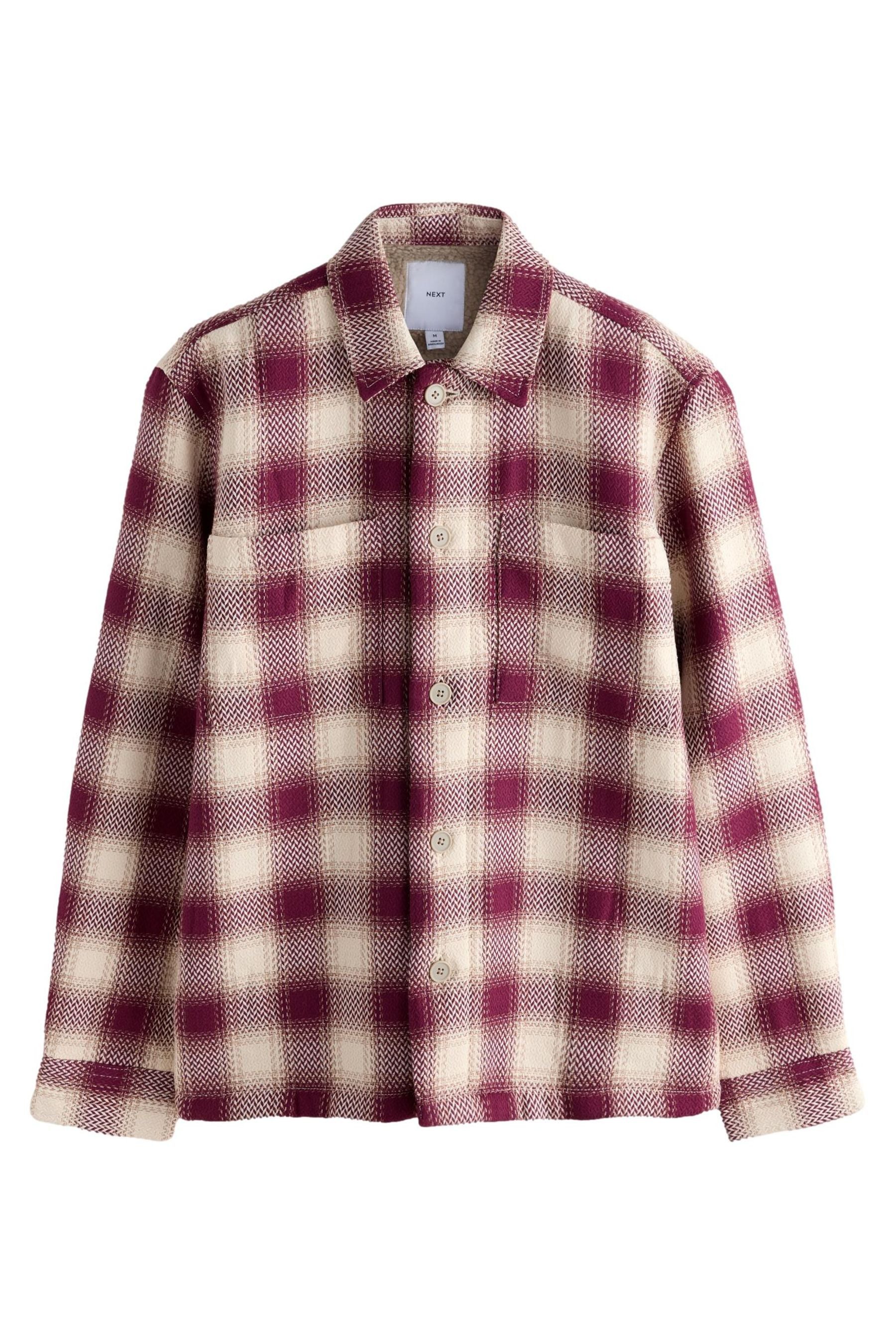Next Hemdjacke Karierte Hemdjacke aus Twill mit Borgfutter (1-St) günstig online kaufen