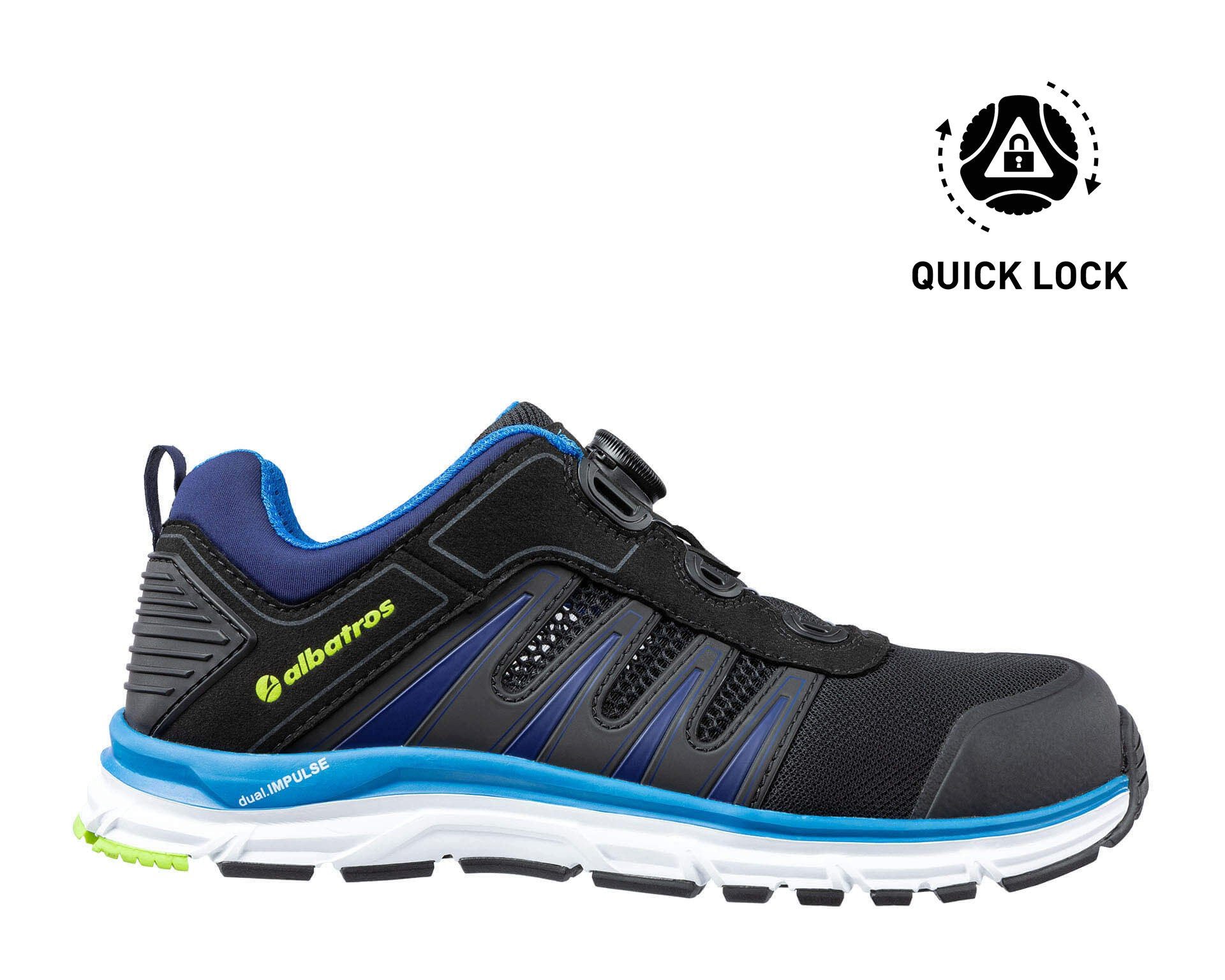 Albatros ALBATROS BREEZE QL IMPULSE LOW Sicherheitsschuh S1P ESD Sicherheitsschuh Ölbeständige Laufsohle