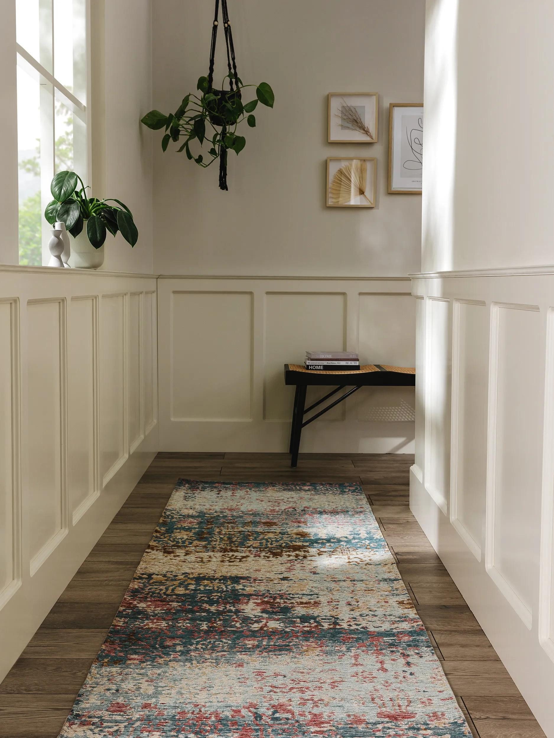 benuta Läufer Frencie, rechteckig, Höhe: 5 mm, Teppich Wohnzimmer, Schlafzimmer, Esszimmer, Flur, Kunstfaser, Cozy