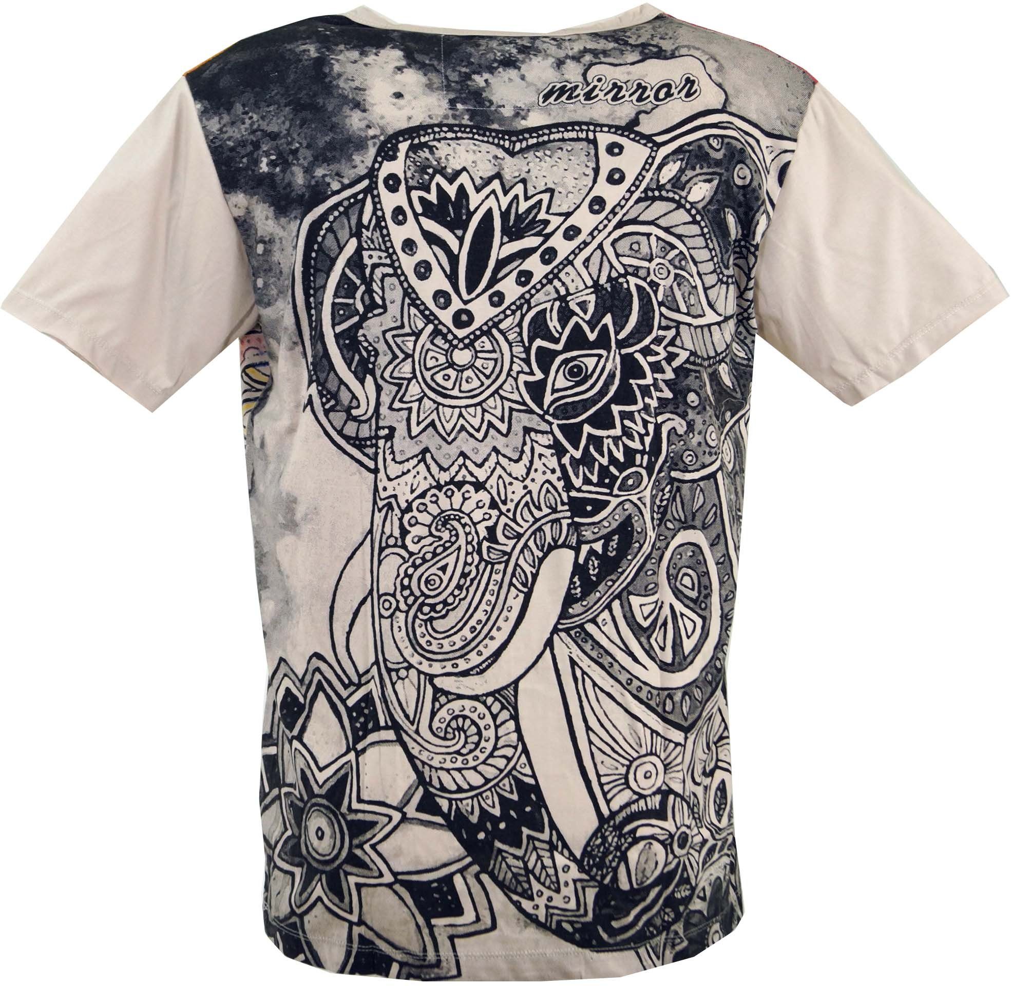 Guru-Shop T-Shirt Mirror T-Shirt - Elefant günstig online kaufen