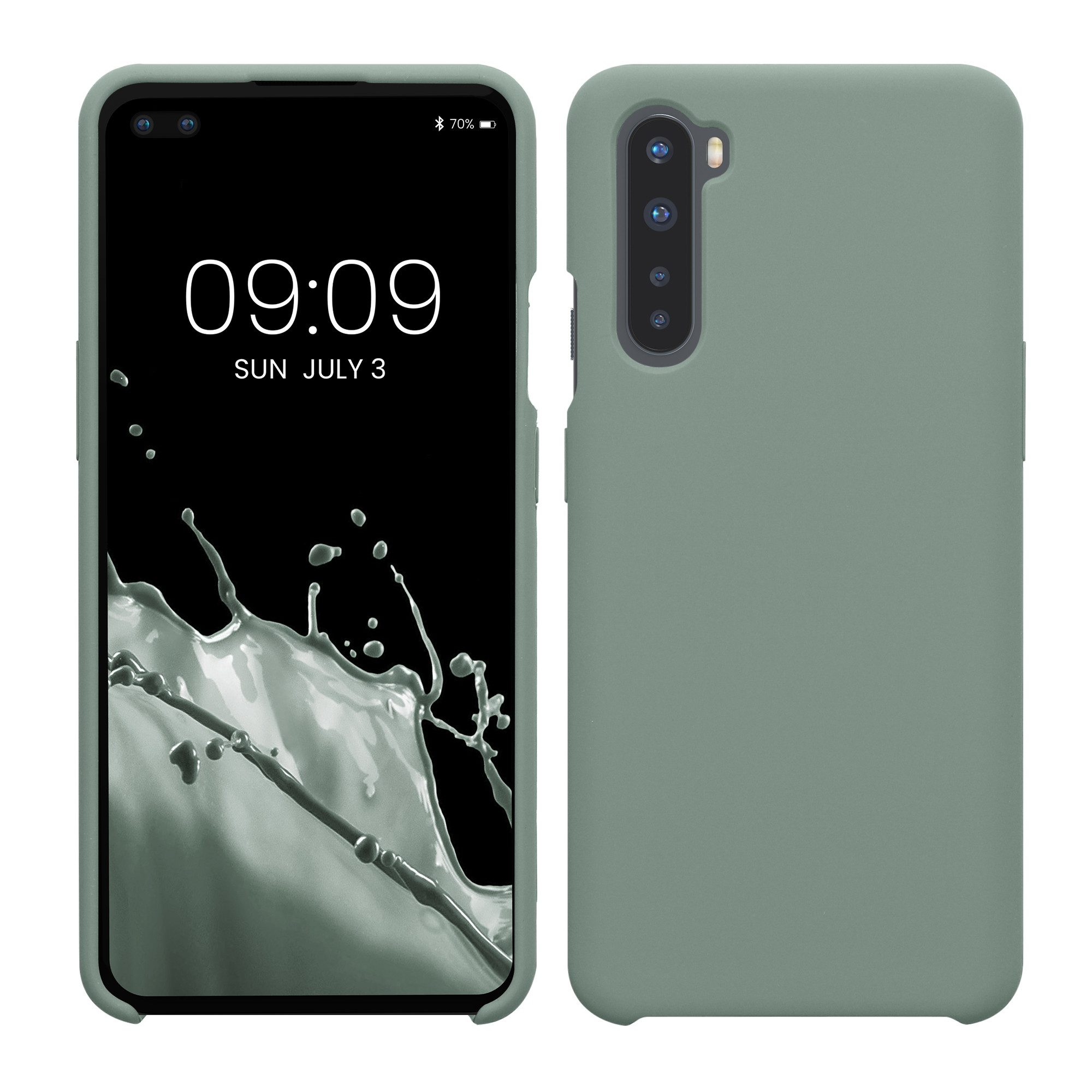 kwmobile Handyhülle Handyhülle für OnePlus Nord Hülle, Weiches Handy Silikon Case - Schutzhülle Cover