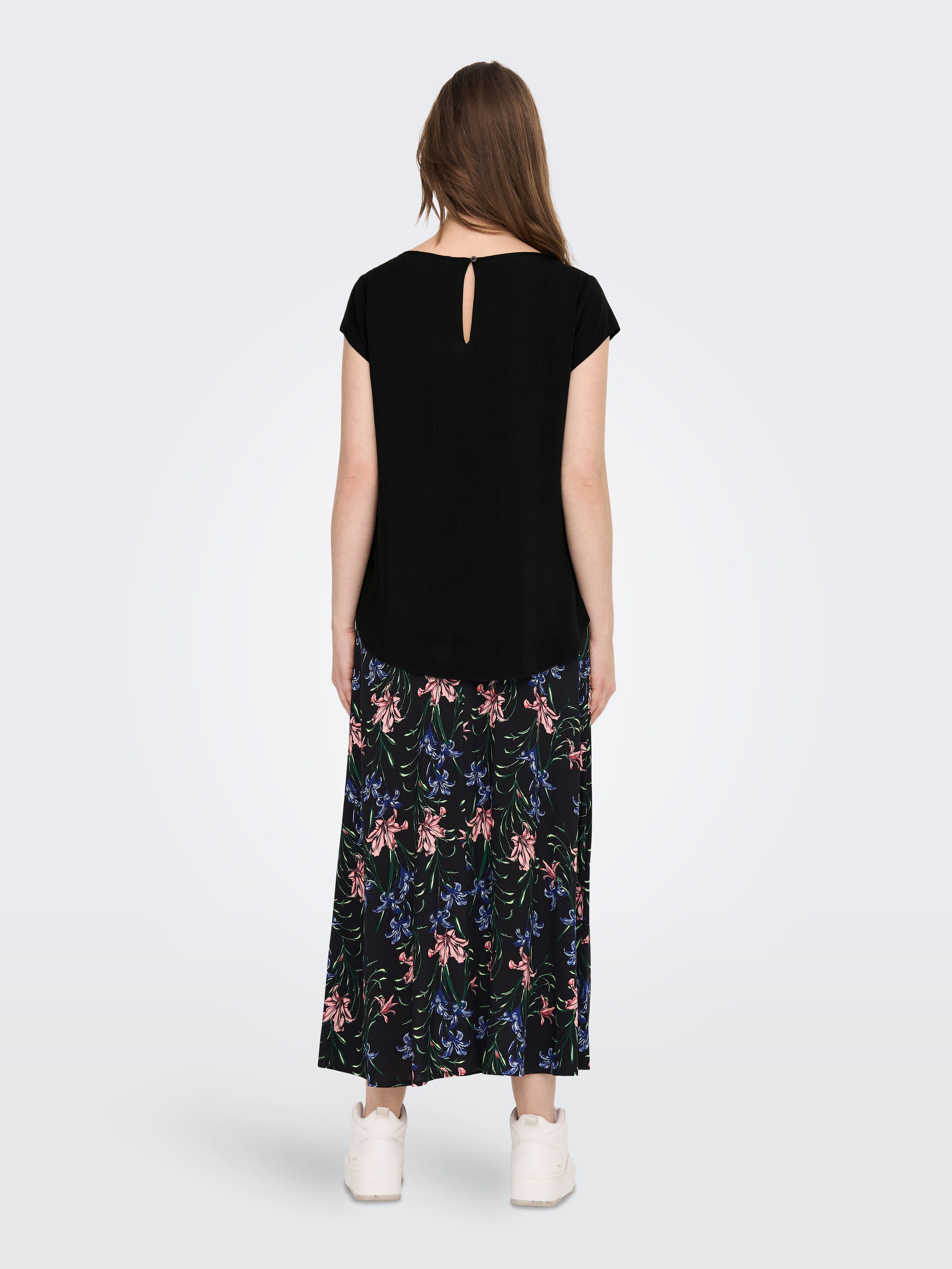 ONLY Blusenshirt ONLNOVA LIFE VIS S/S TOP SOLID