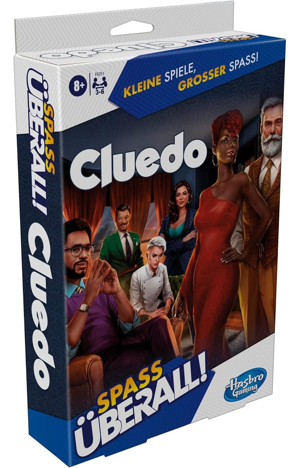 Hasbro Spiel, Hasbro F8251GC0 - Cluedo Kompakt, Reisespiel